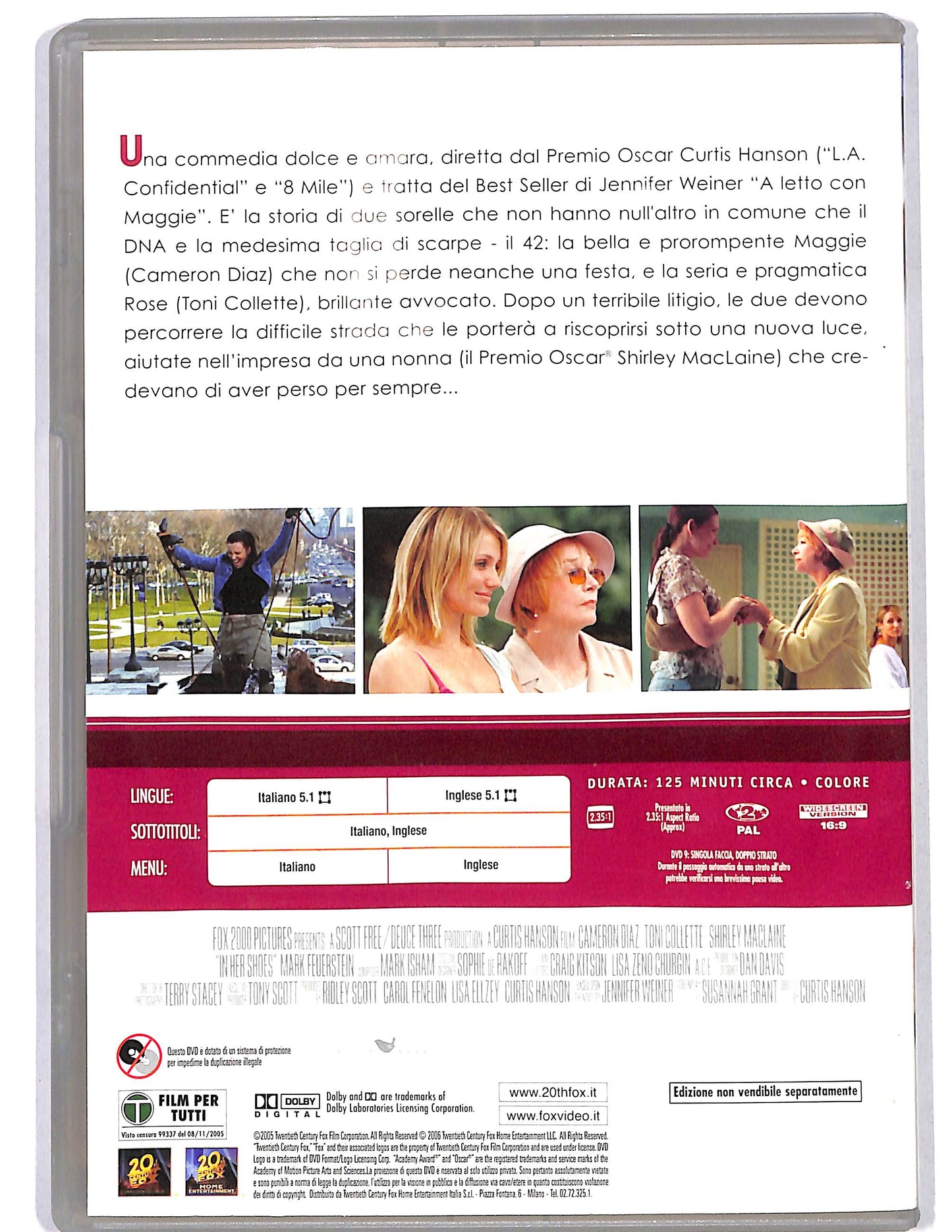 EBOND In Her Shoes Se fossi lei EDITORIALE DVD D626162