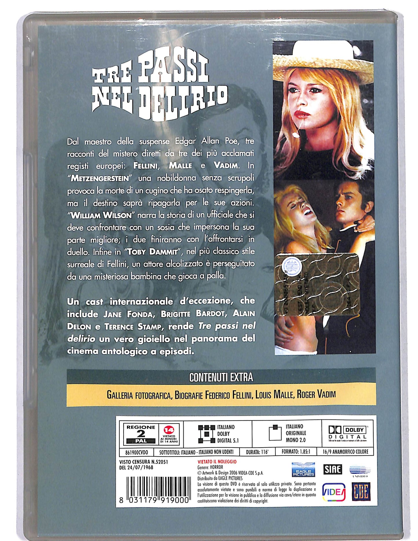 EBOND Tre Passi Nel Delirio DVD D626213