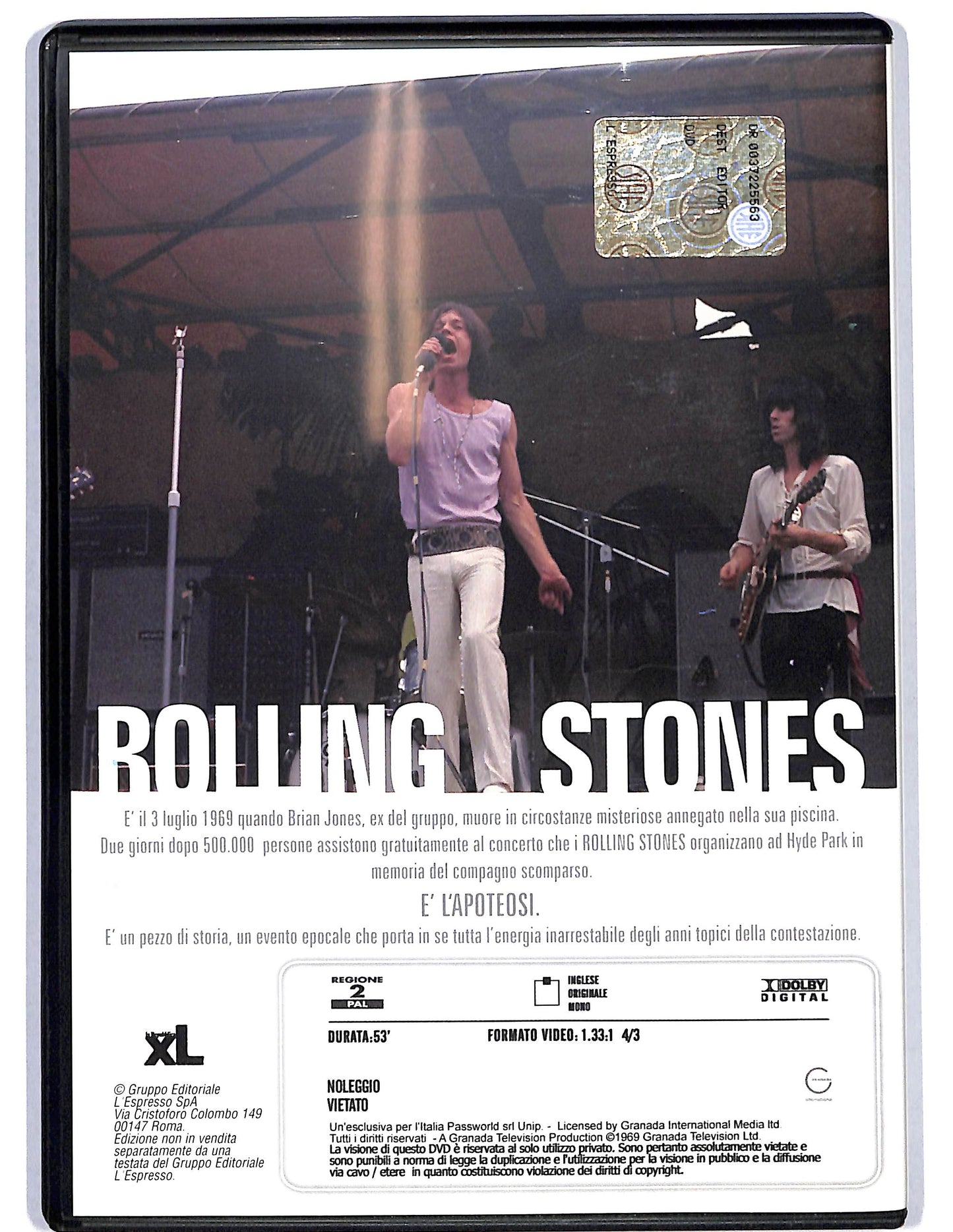 EBOND The Stones in the Park EDITORIALE DVD D626230
