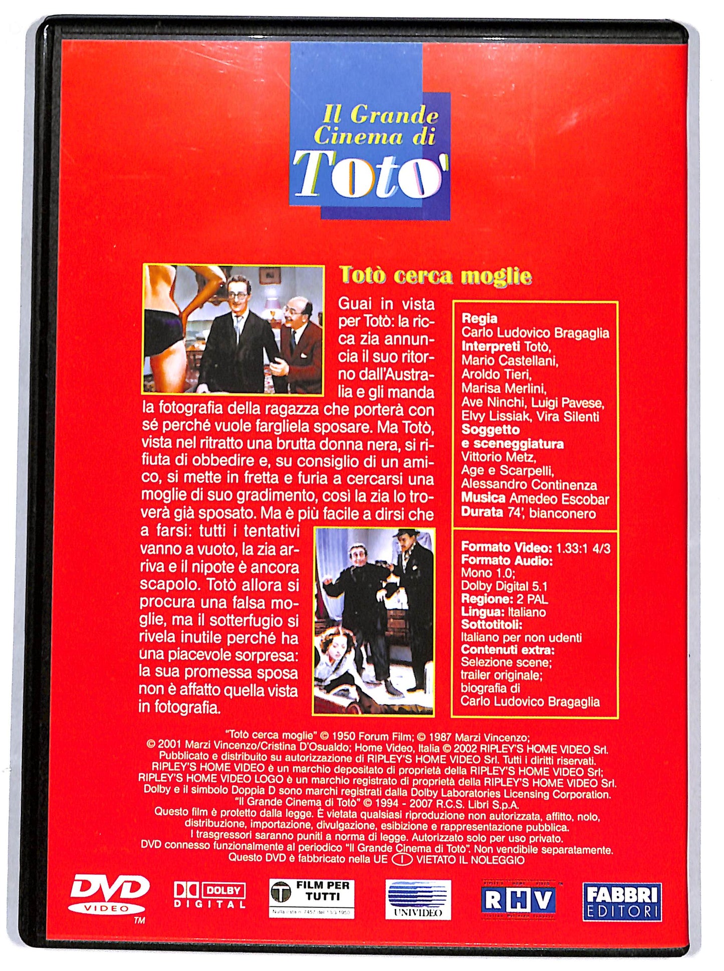 EBOND Toto cerca moglie - EDITORIALE DVD D626512