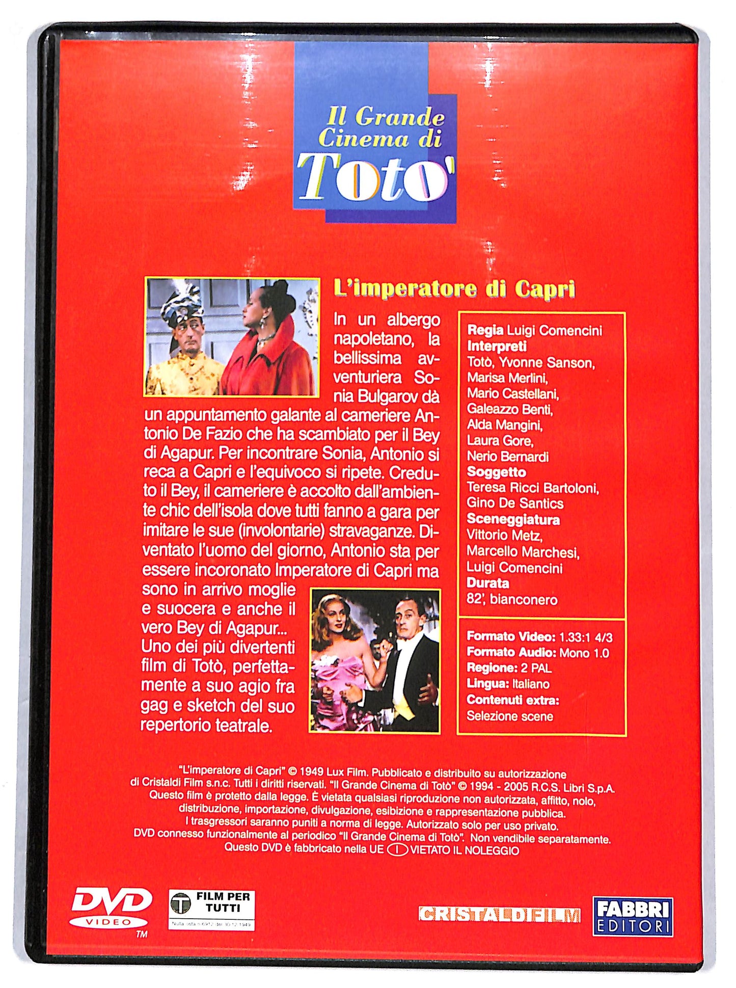 EBOND L'imperatore di Capri - EDITORIALE DVD D626514