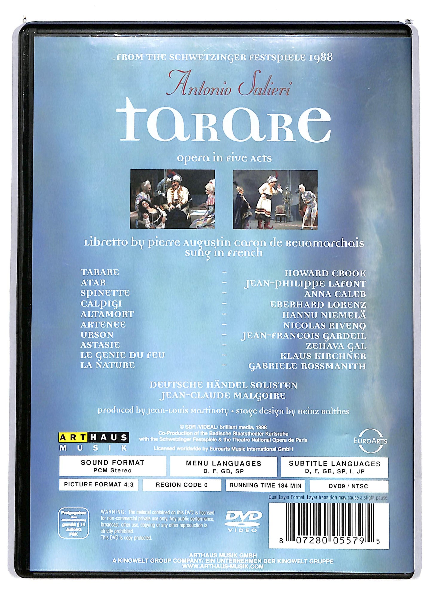 EBOND Opera - Salieri - Tarare DVD D626603