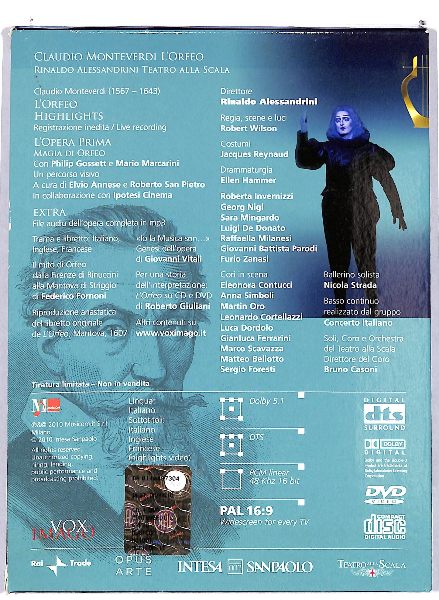 EBOND Claudio Monteverdi l'Orfeo Teatro alla scala EDITORIALE DVD D626608