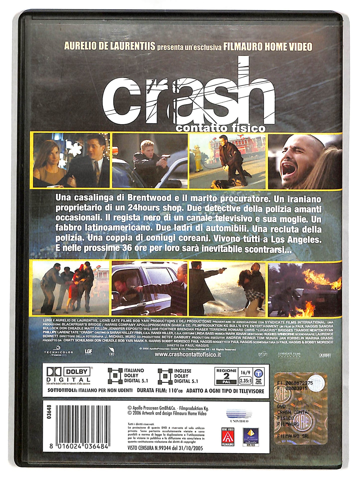 EBOND Crash - Contatto fisico Noleggio DVD D626843
