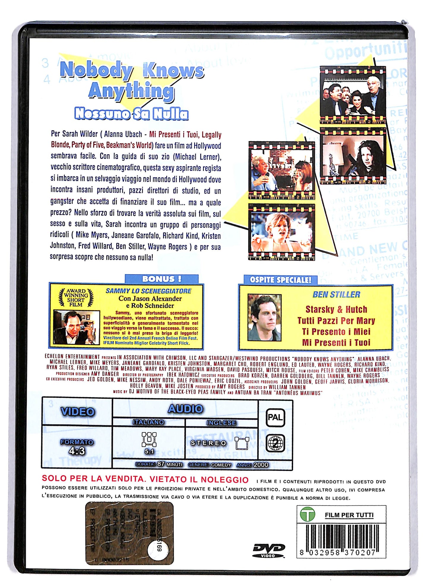 EBOND Nobody Knows Anything Nessuno sa nulla DVD D627134