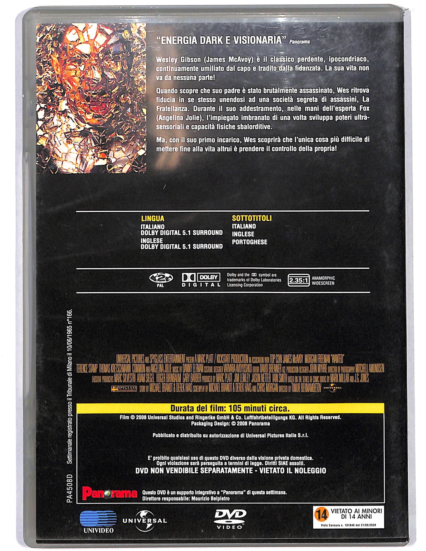 EBOND Wanted-scegli il tuo destino- EDITORIALE DVD D627514