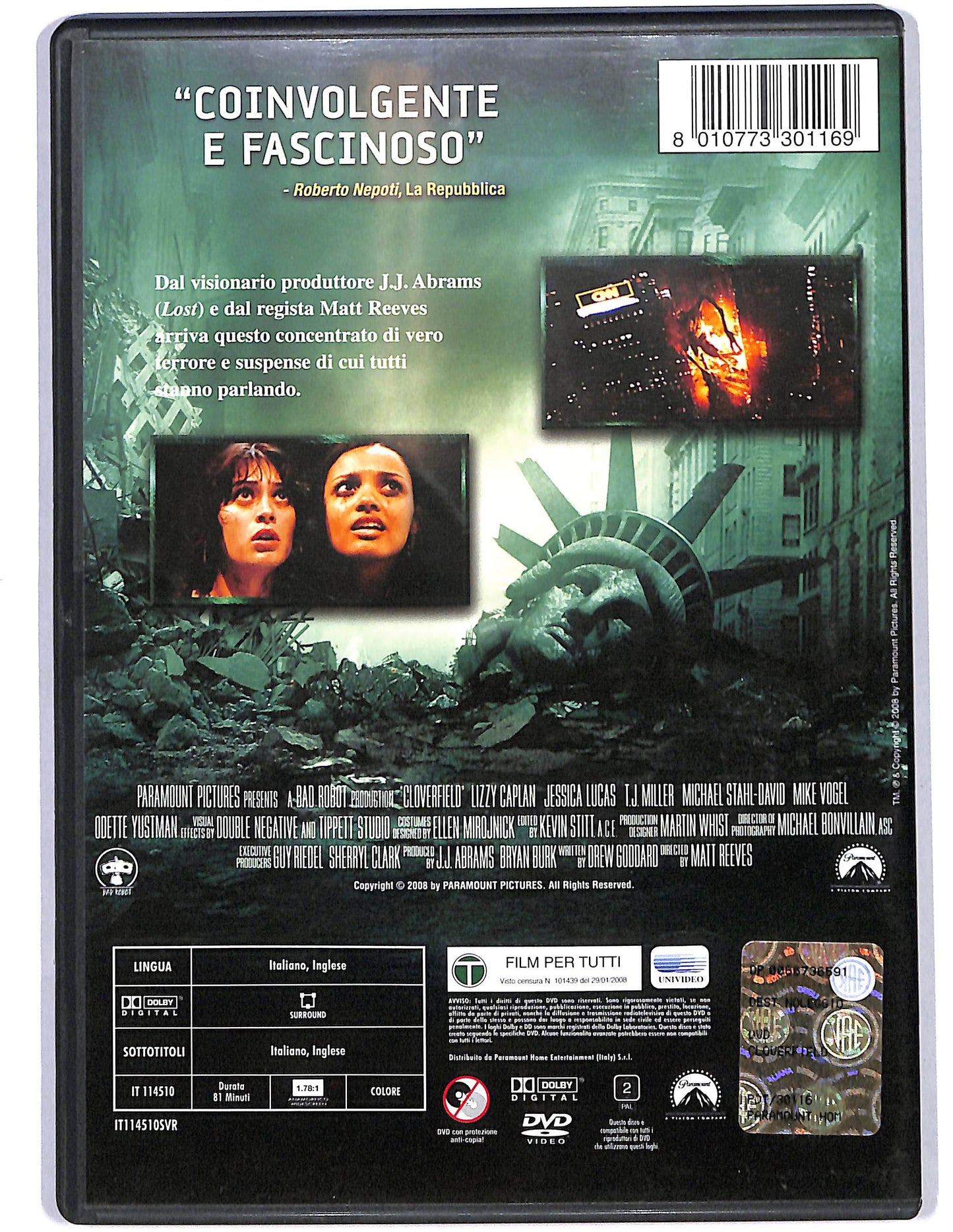 EBOND Cloverfield Noleggio DVD D627621