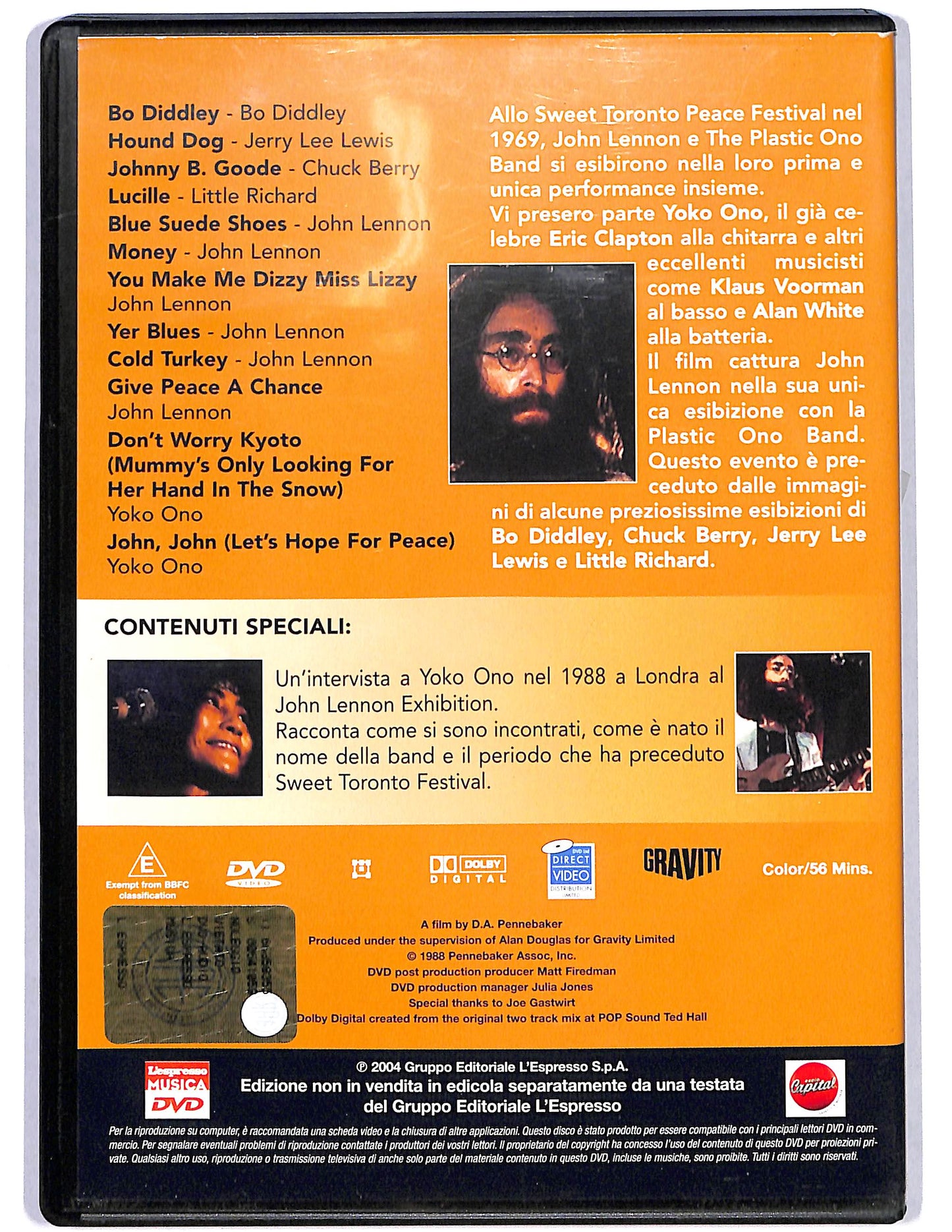 EBOND Sweet Toronto John Lennon EDITORIALE DVD D627650