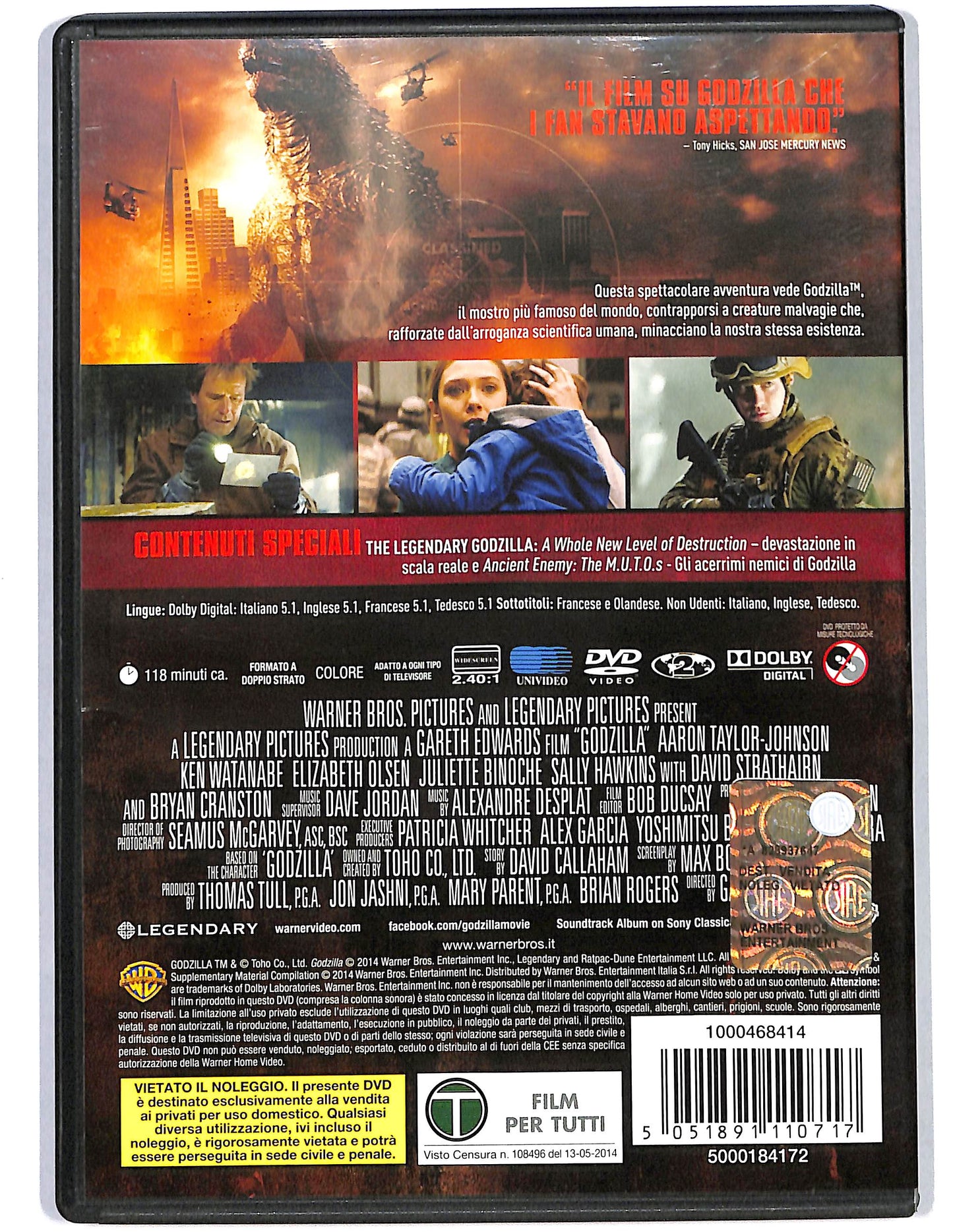 EBOND Godzilla DVD D627709