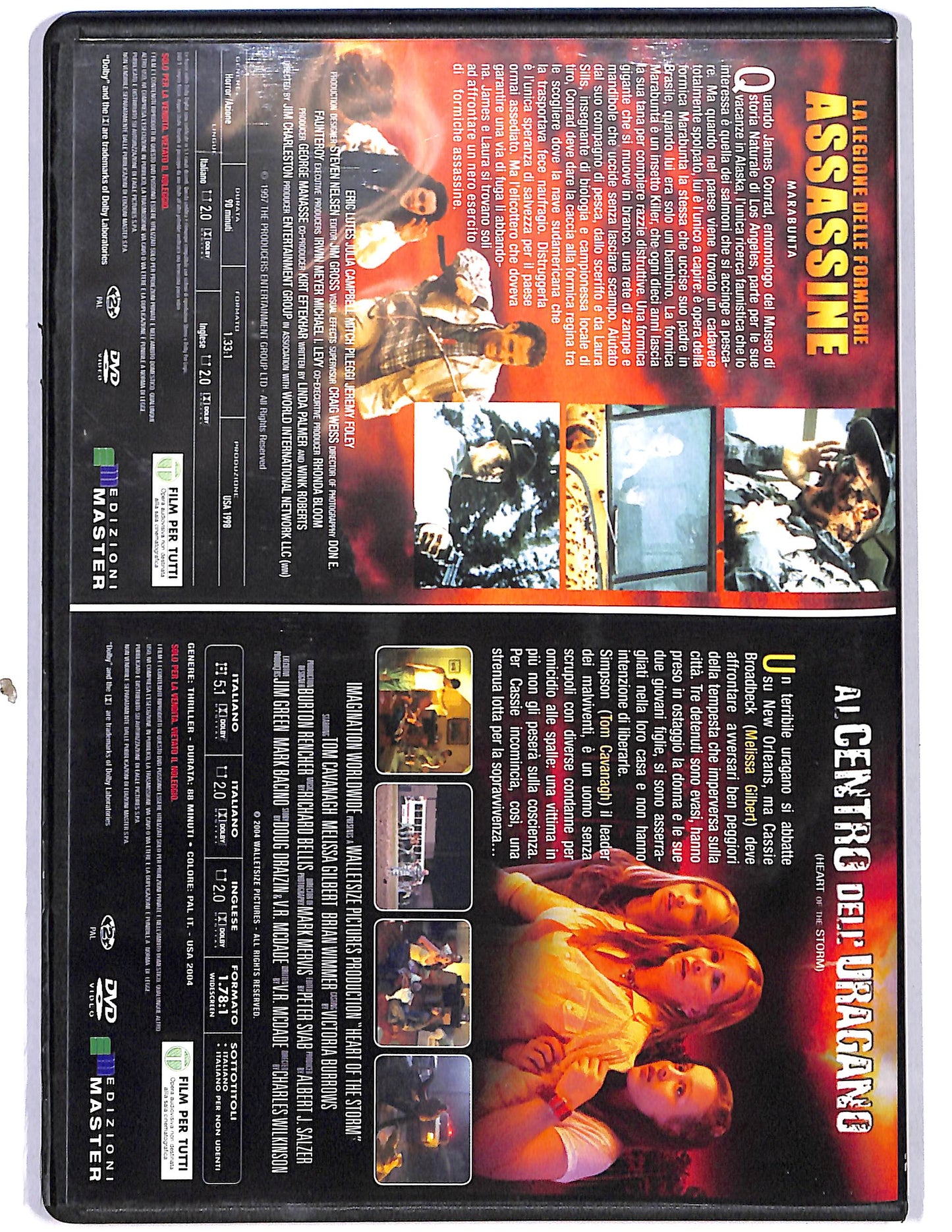 EBOND Al centro dell'uragano + Assassine Legione delle formiche DVD D627840