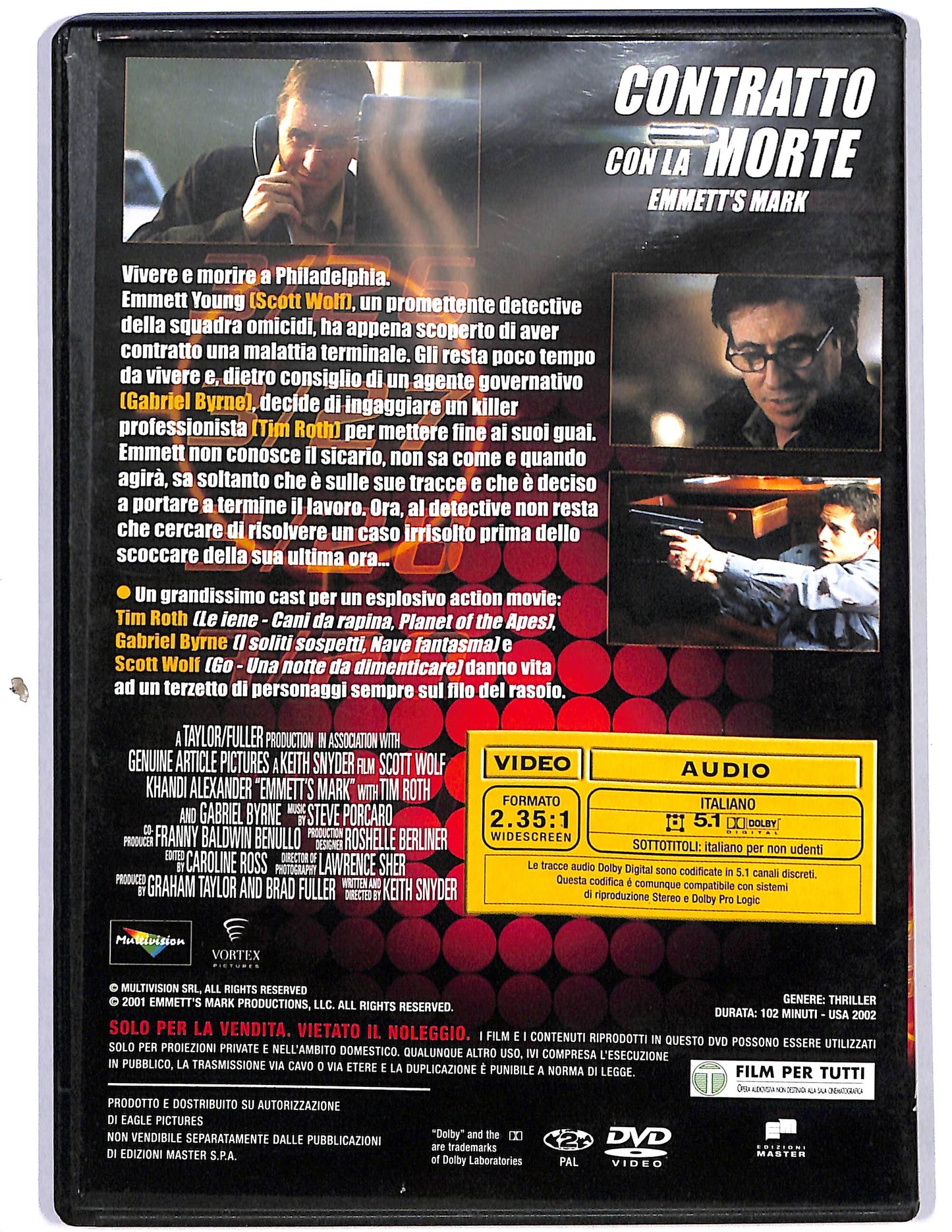 EBOND Contratto con la morte EDITORIALE DVD D627841