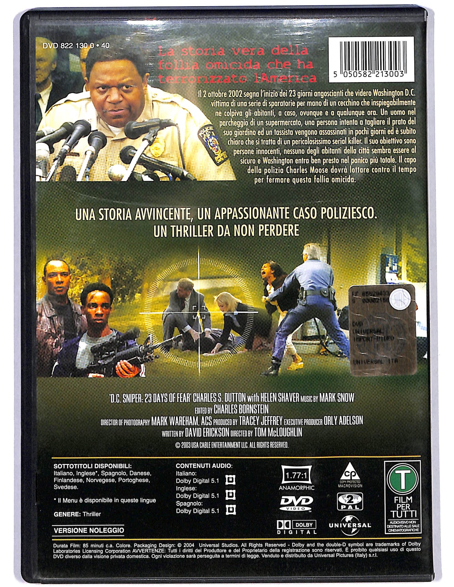 EBOND Sniper 23 giorni di terrore a Washington D.C. NOLEGGIO DVD D627845