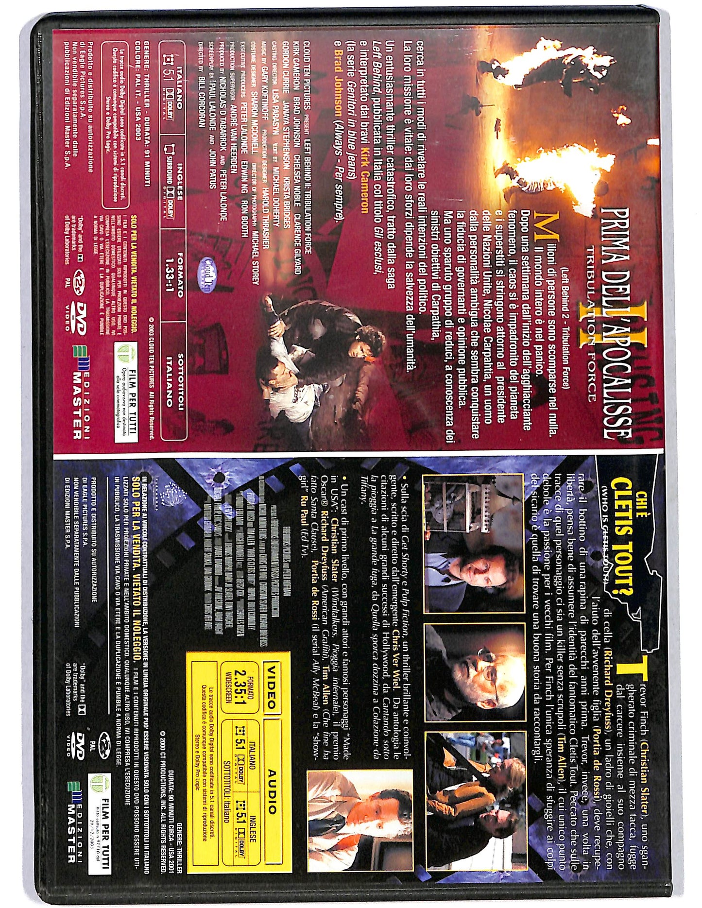 EBOND Chi e Cletis Tout ? + Prima dell'Apocalisse 2 DVD D628032