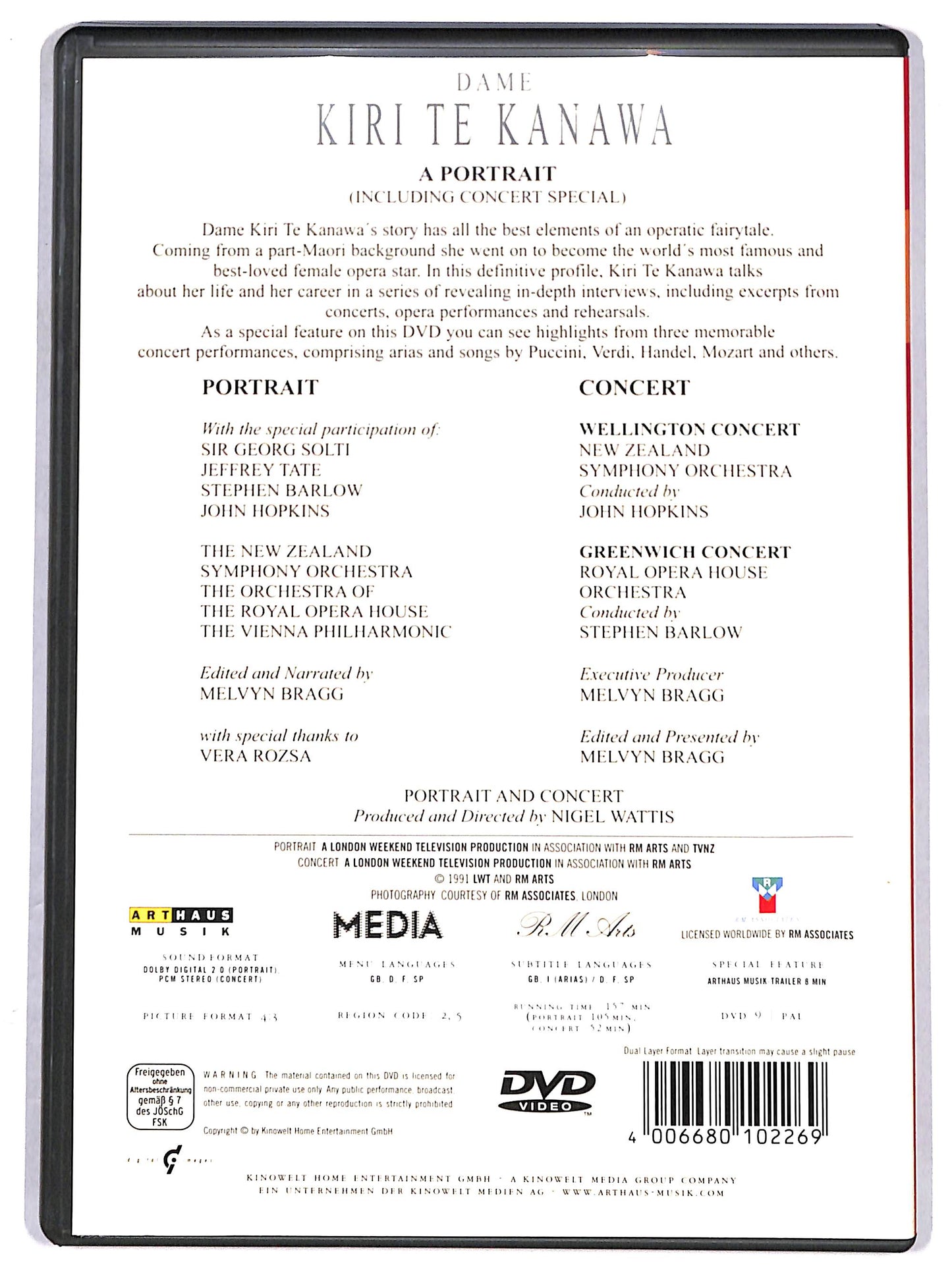 EBOND Kiri Te Kanawa. A Portrait DVD D628132