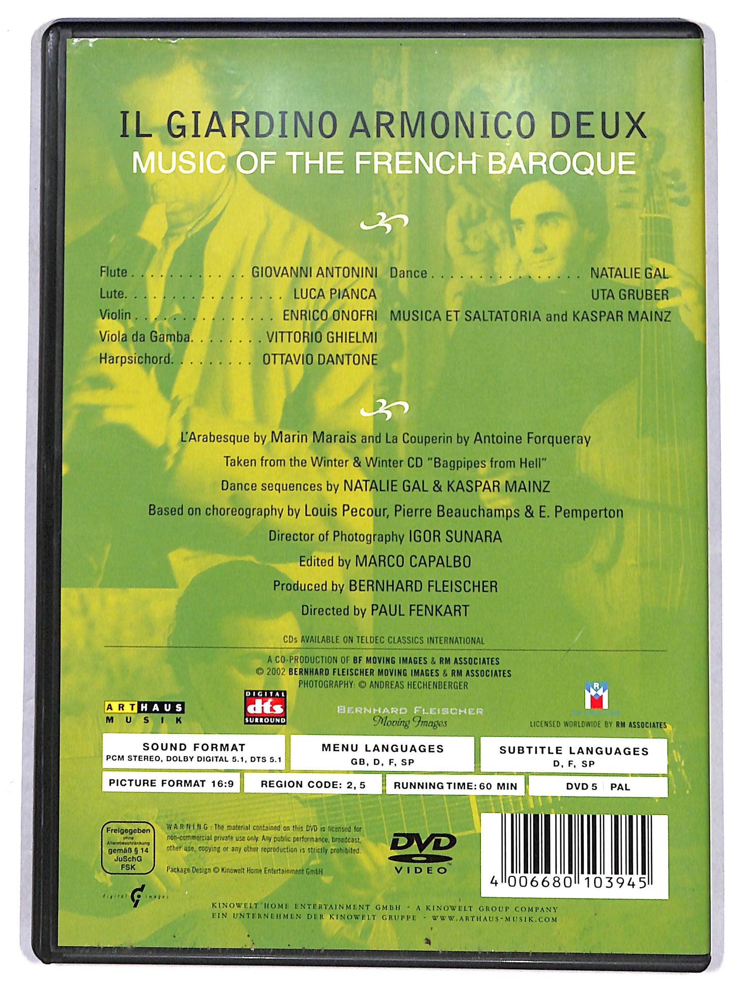 EBOND Il Giardino Armonico Deux. Music Of The French Baroque DVD D628139