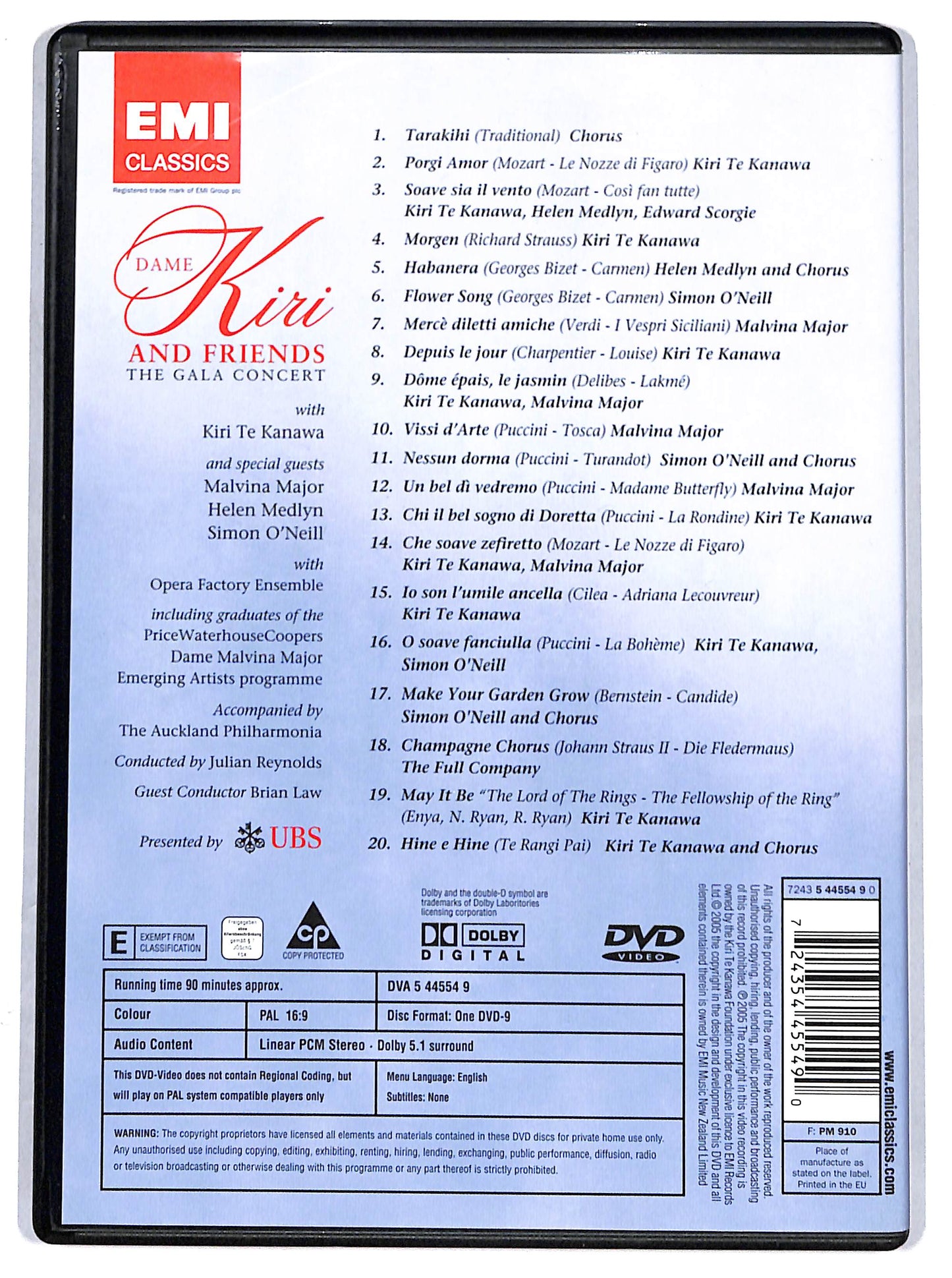 EBOND dame kiri and friends - the gala concert DVD D628151