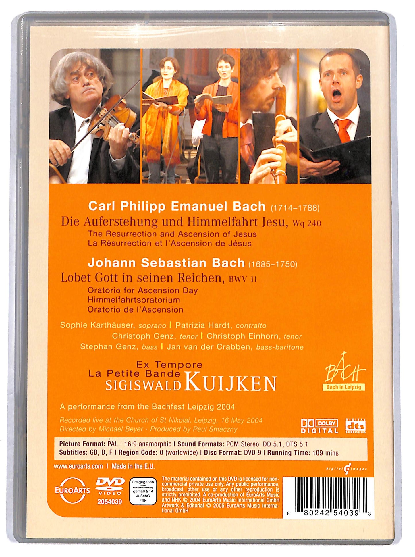 EBOND ASCENSION ORATORIOS/HIMMELFAHRTSORATORIE DVD D628152