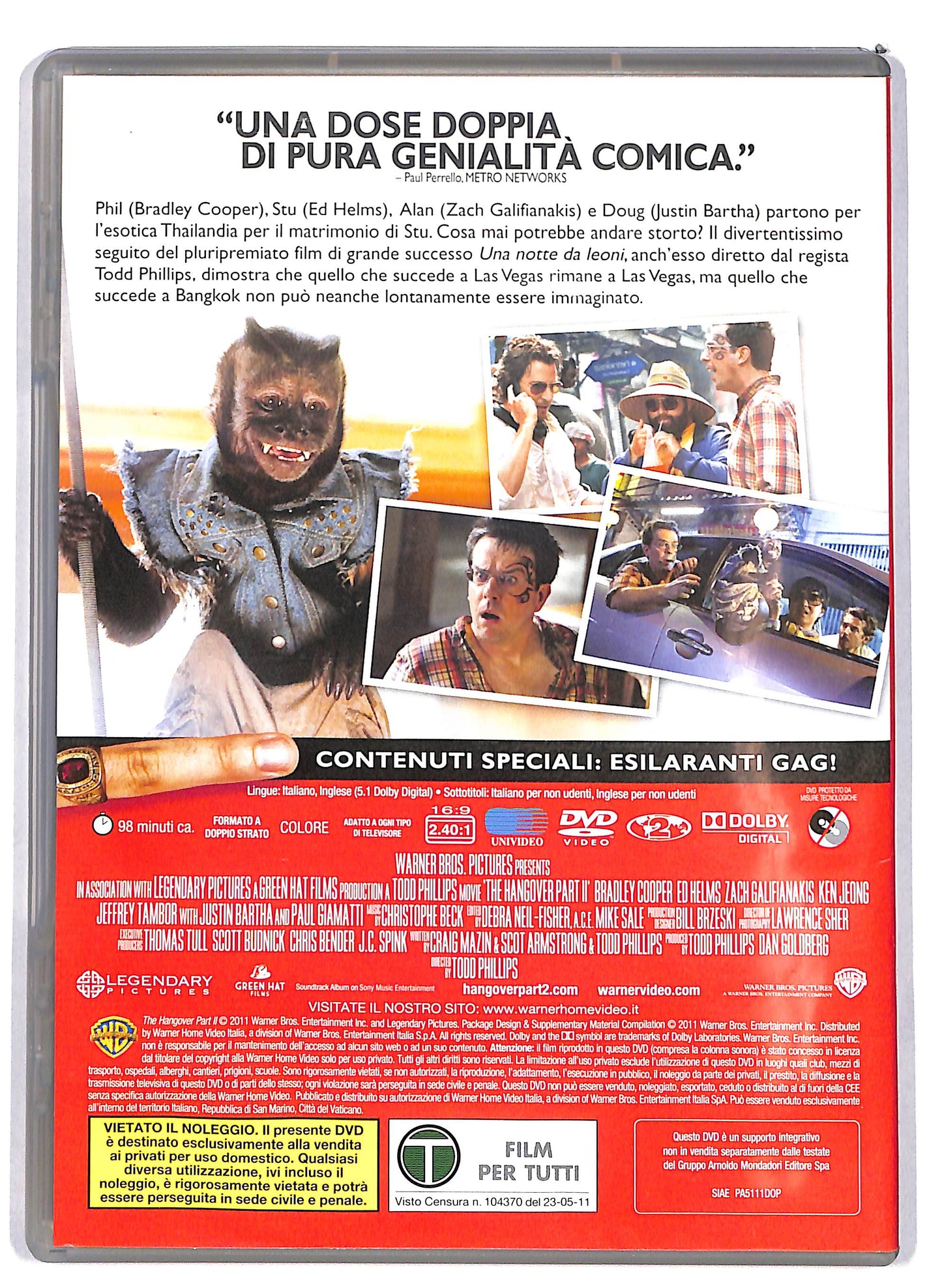 EBOND Una notte da leoni 2 EDITORIALE DVD D628233