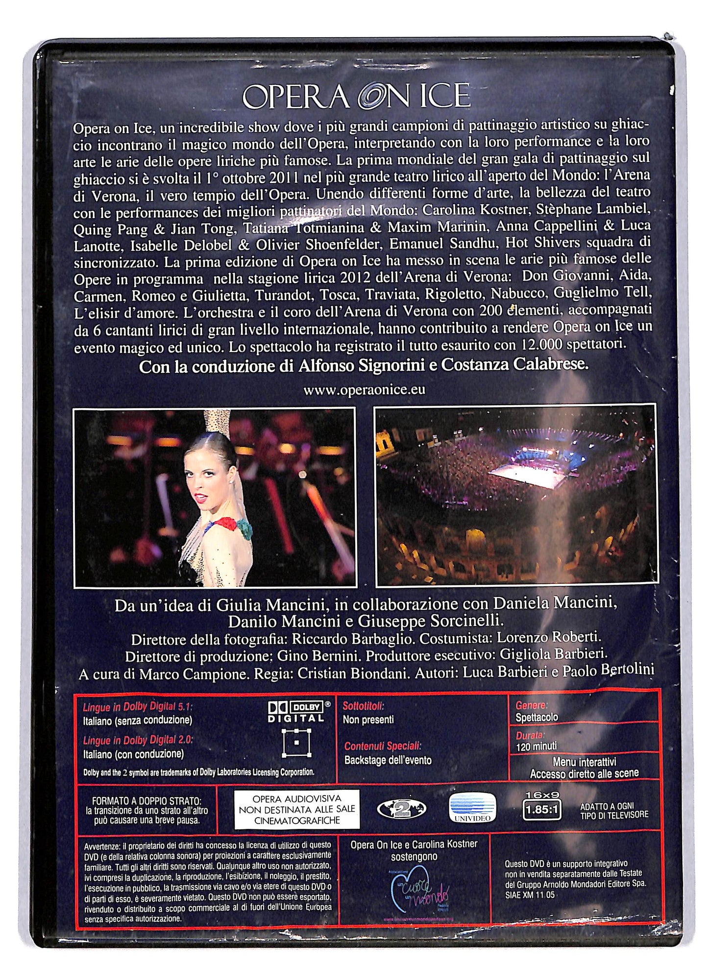 EBOND Opera On ice- Carolina kostner EDITORIALE DVD D628251