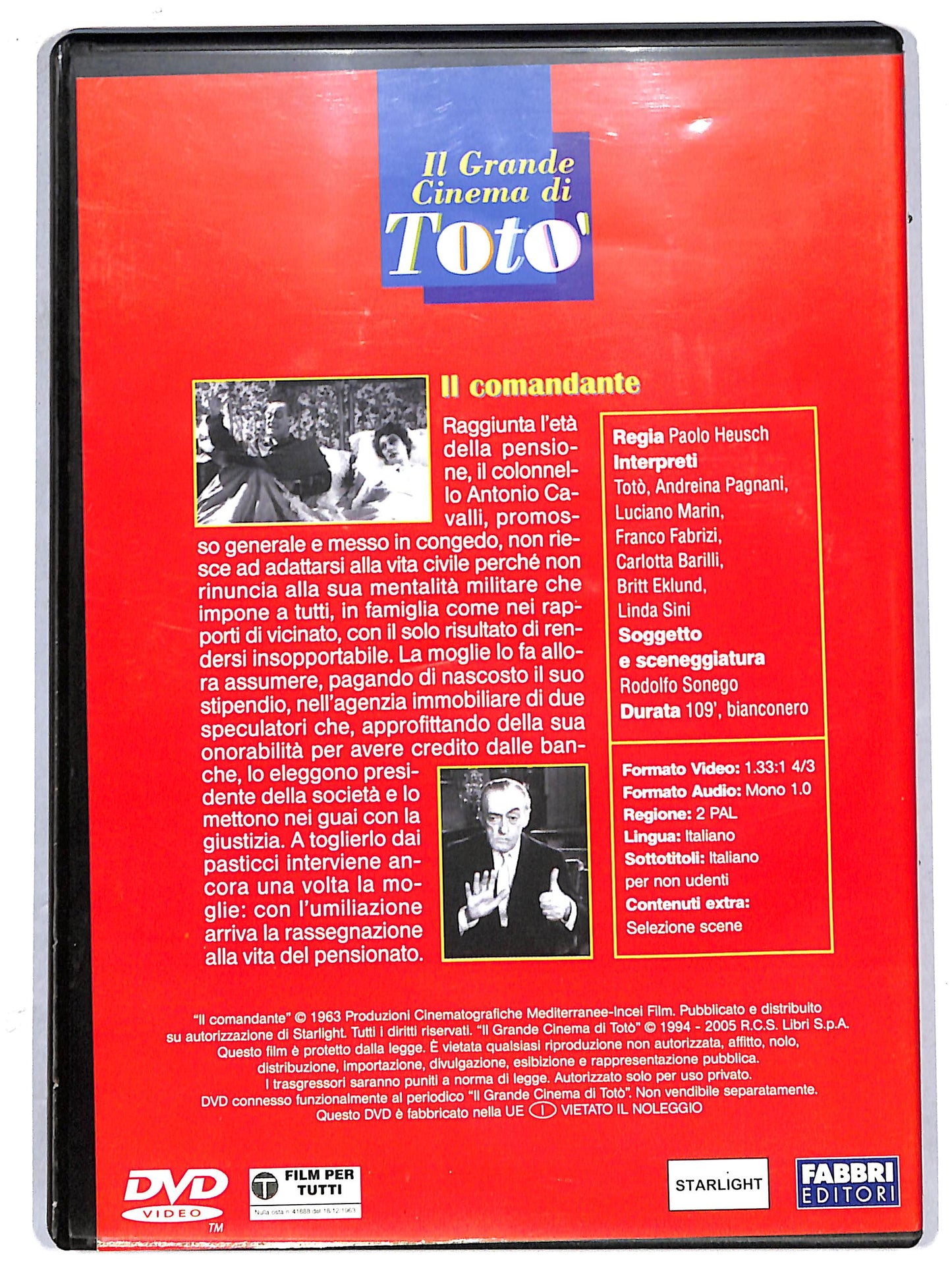 EBOND Il Grande Cinema di Toto Il comandante - EDITORIALE DVD D628434