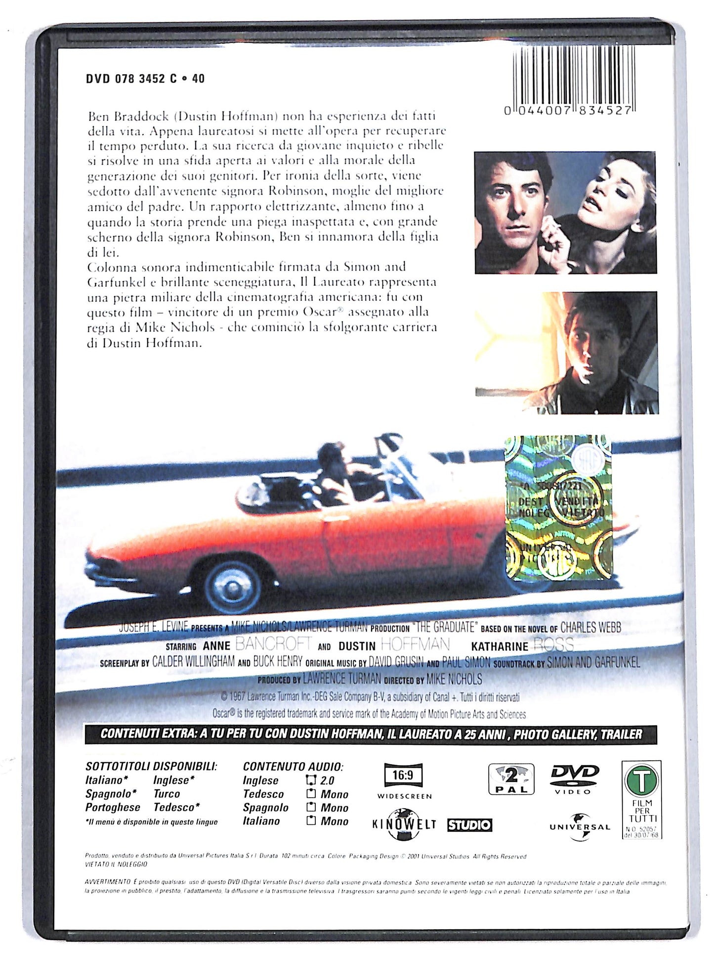 EBOND il laureato DVD D628453