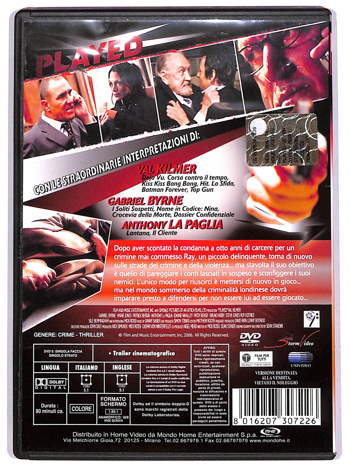 EBOND Played - Se non giochi muori DVD D628546