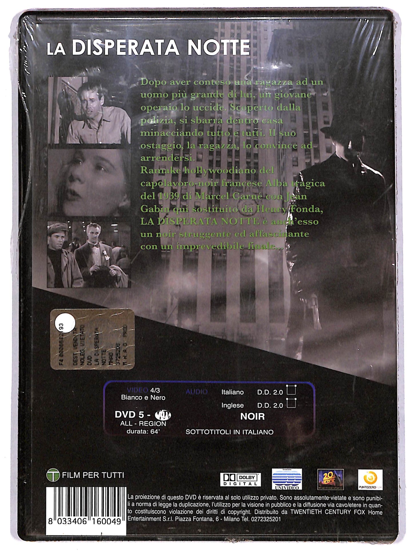EBOND La disperata notte DVD D628603