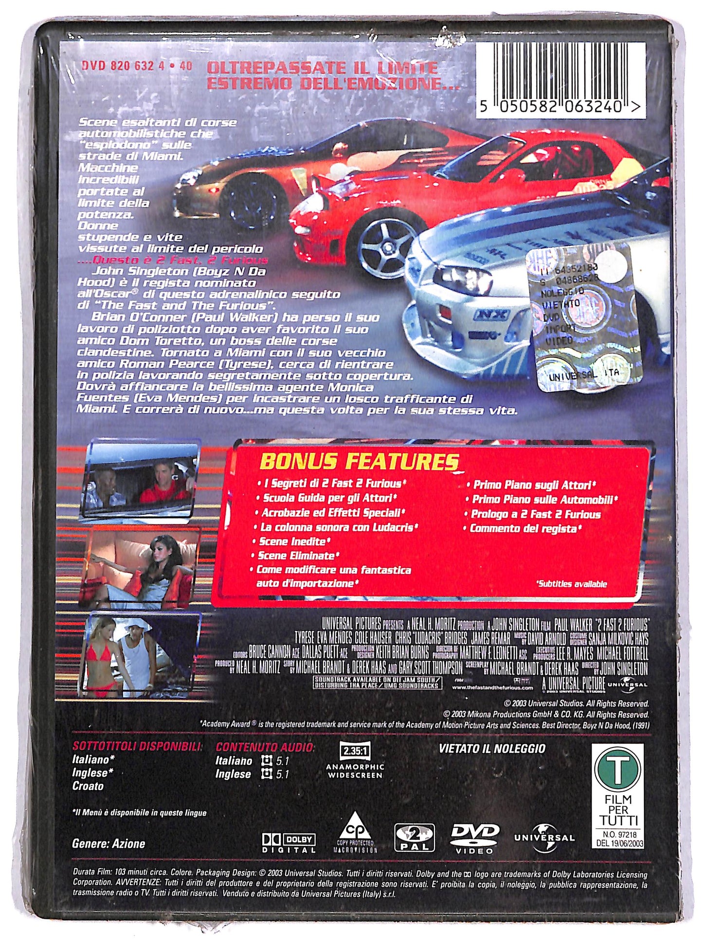 EBOND 2 Fast 2 Furious DVD D628645