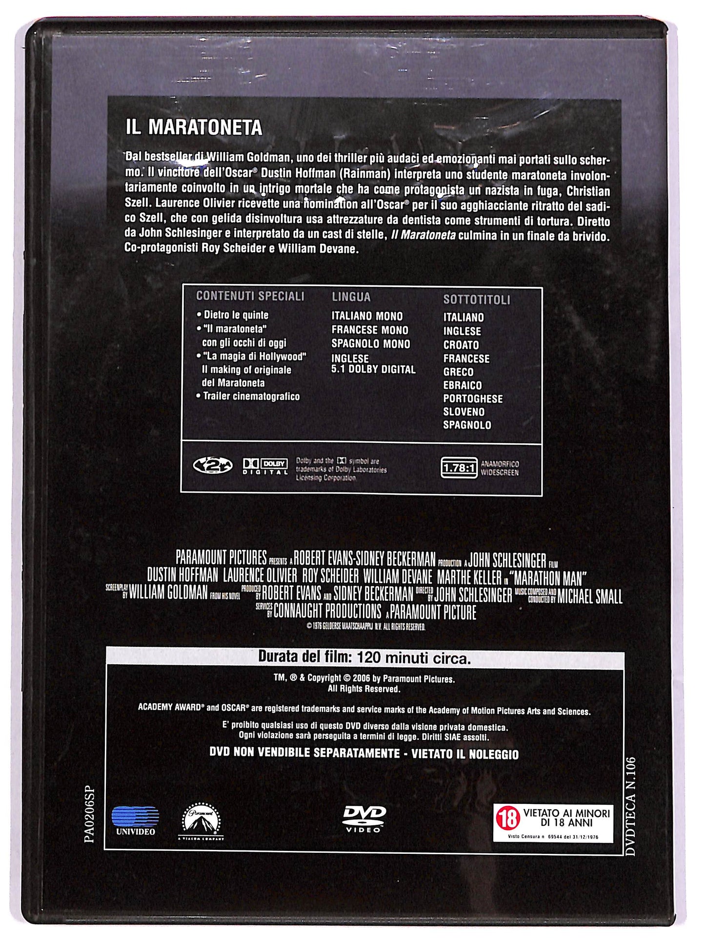 EBOND Il maratoneta EDITORIALE DVD D628841