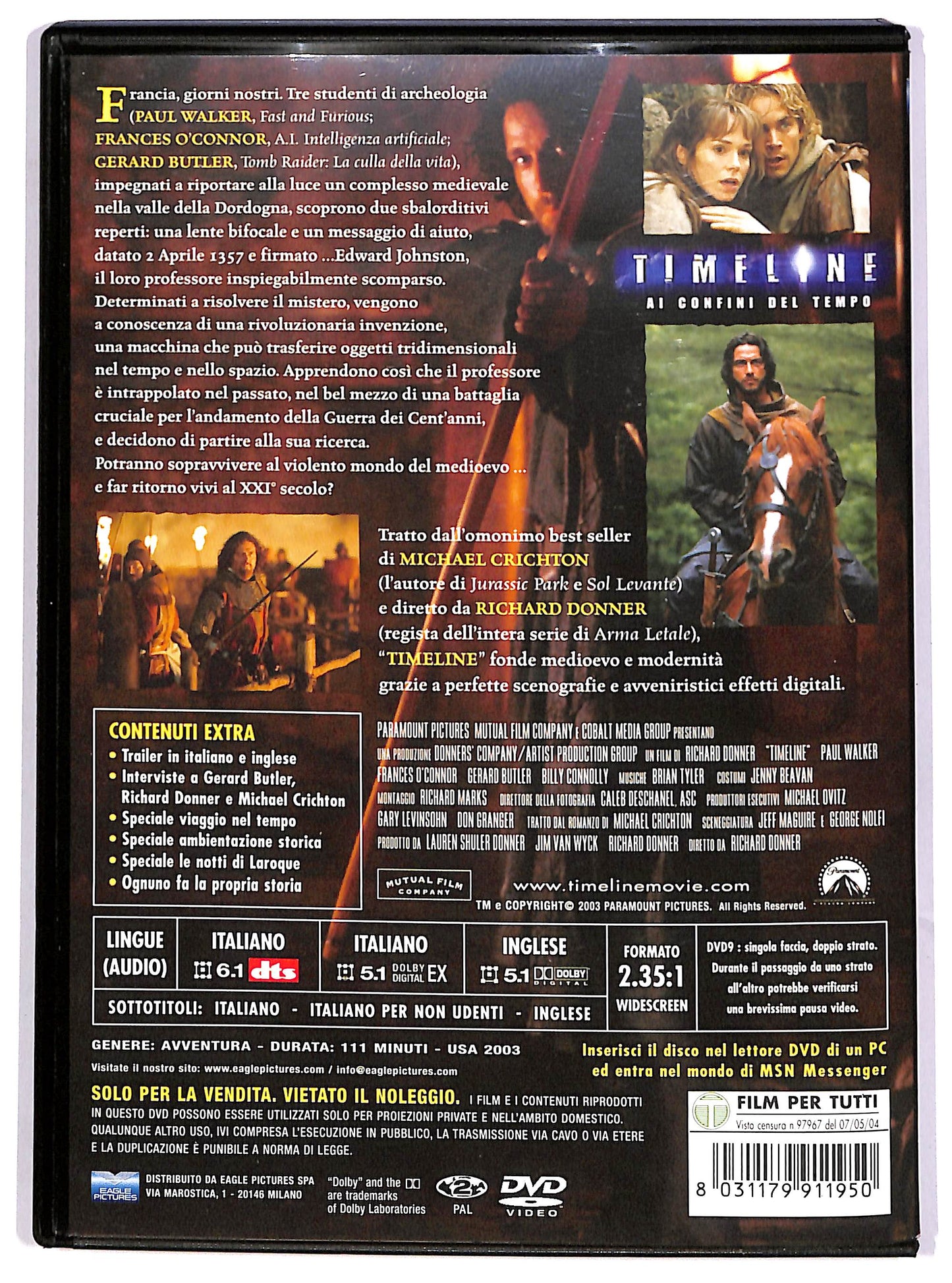 EBOND Timeline - Ai confini del tempo DVD D628929