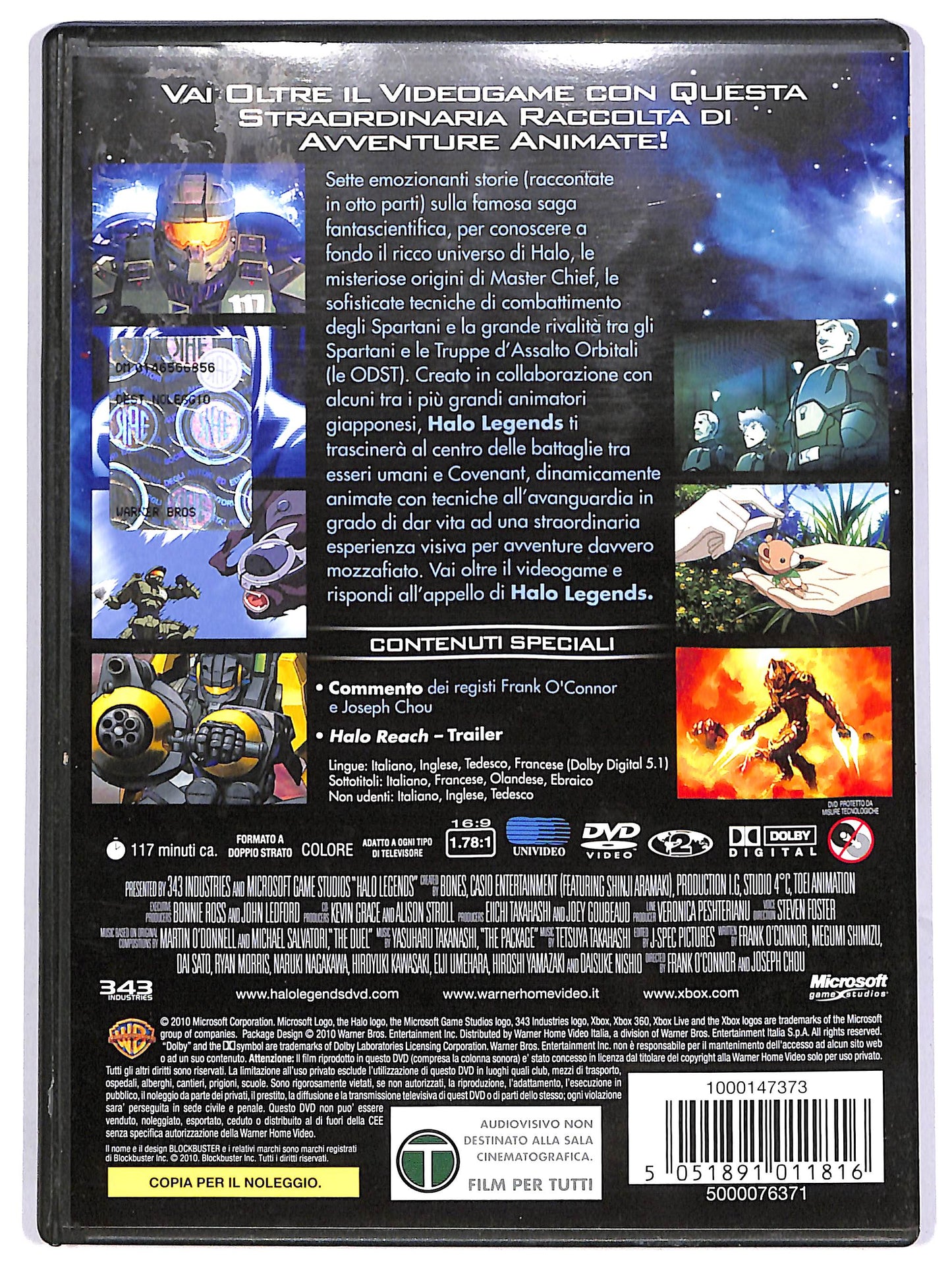 EBOND Halo: Legends NOLEGGIO DVD D629032