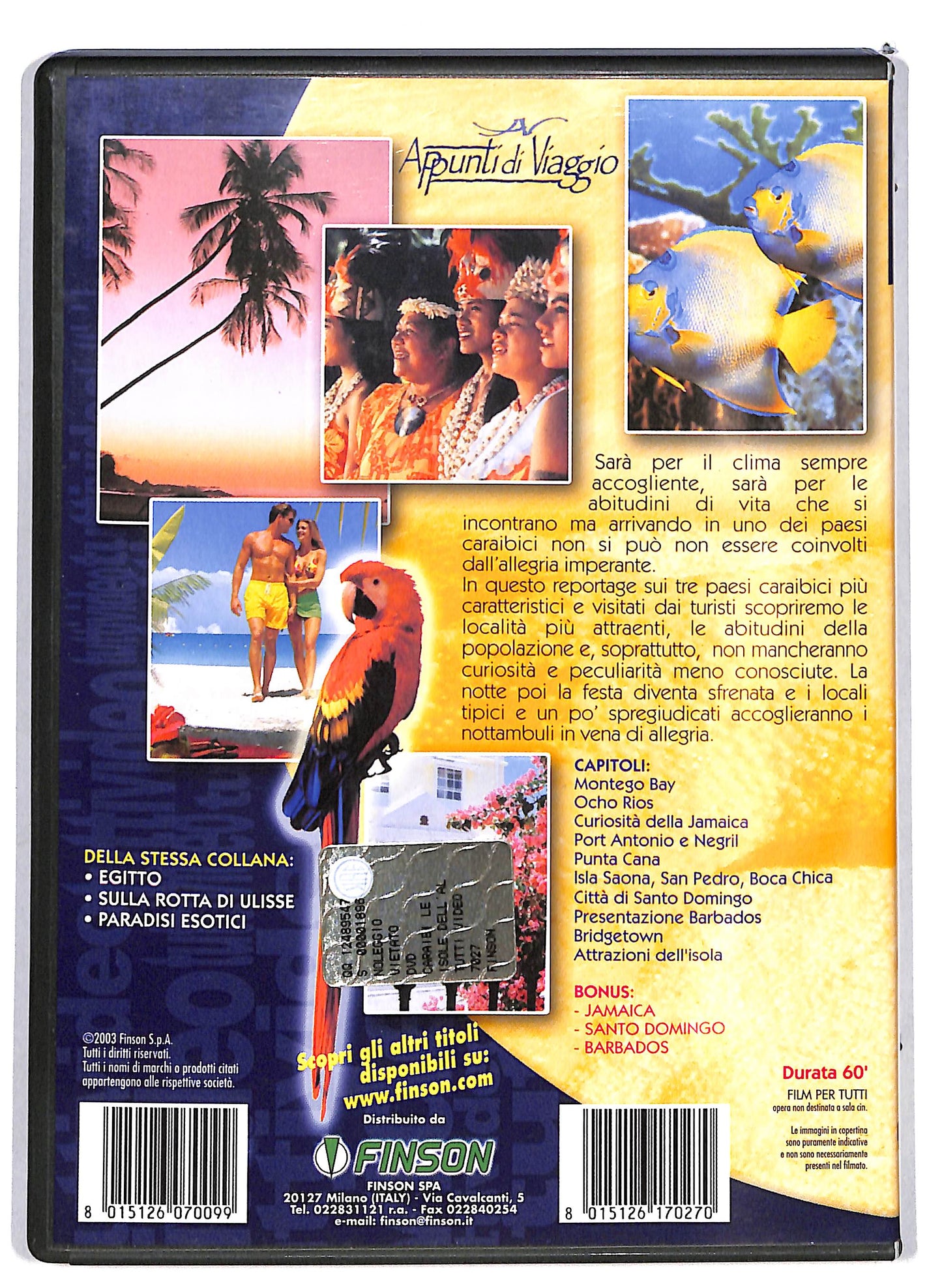 EBOND Caraibi Le Isole Dell'Allegria EDITORIALE DVD D629143