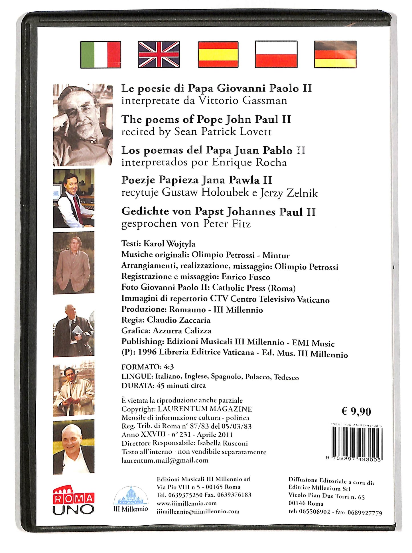 EBOND Le Poesie di Papa Giovanni Paolo II EDITORIALE DVD D629219