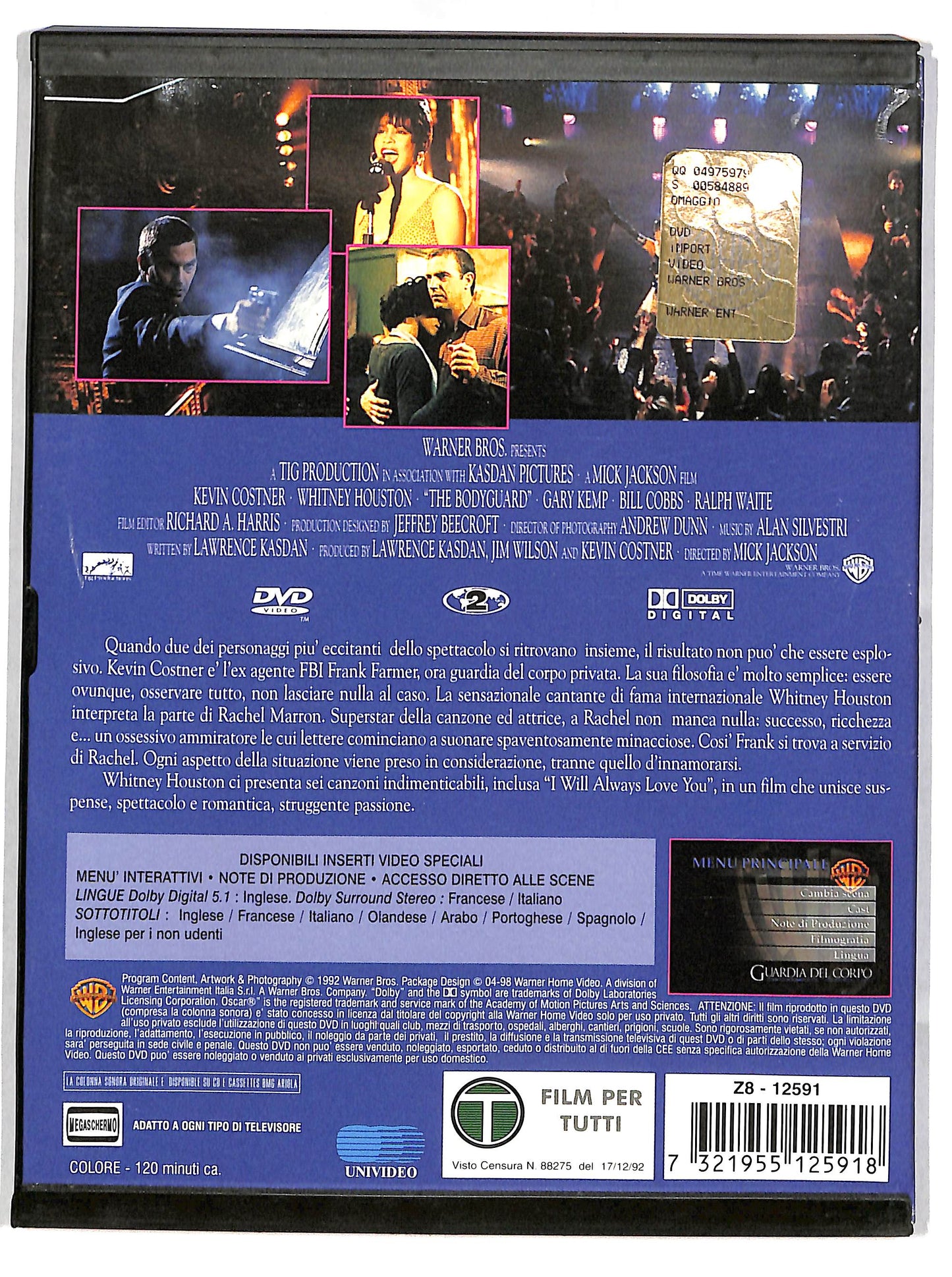 EBOND Guardia del corpo (film) SNAPPER DVD D629228