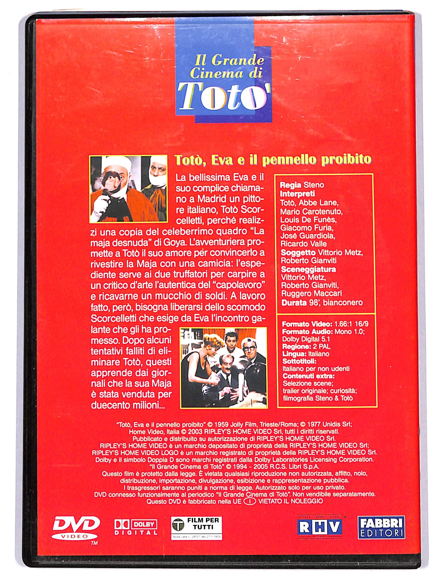 EBOND Toto, Eva e il pennello proibito EDITORIALE DVD D629303