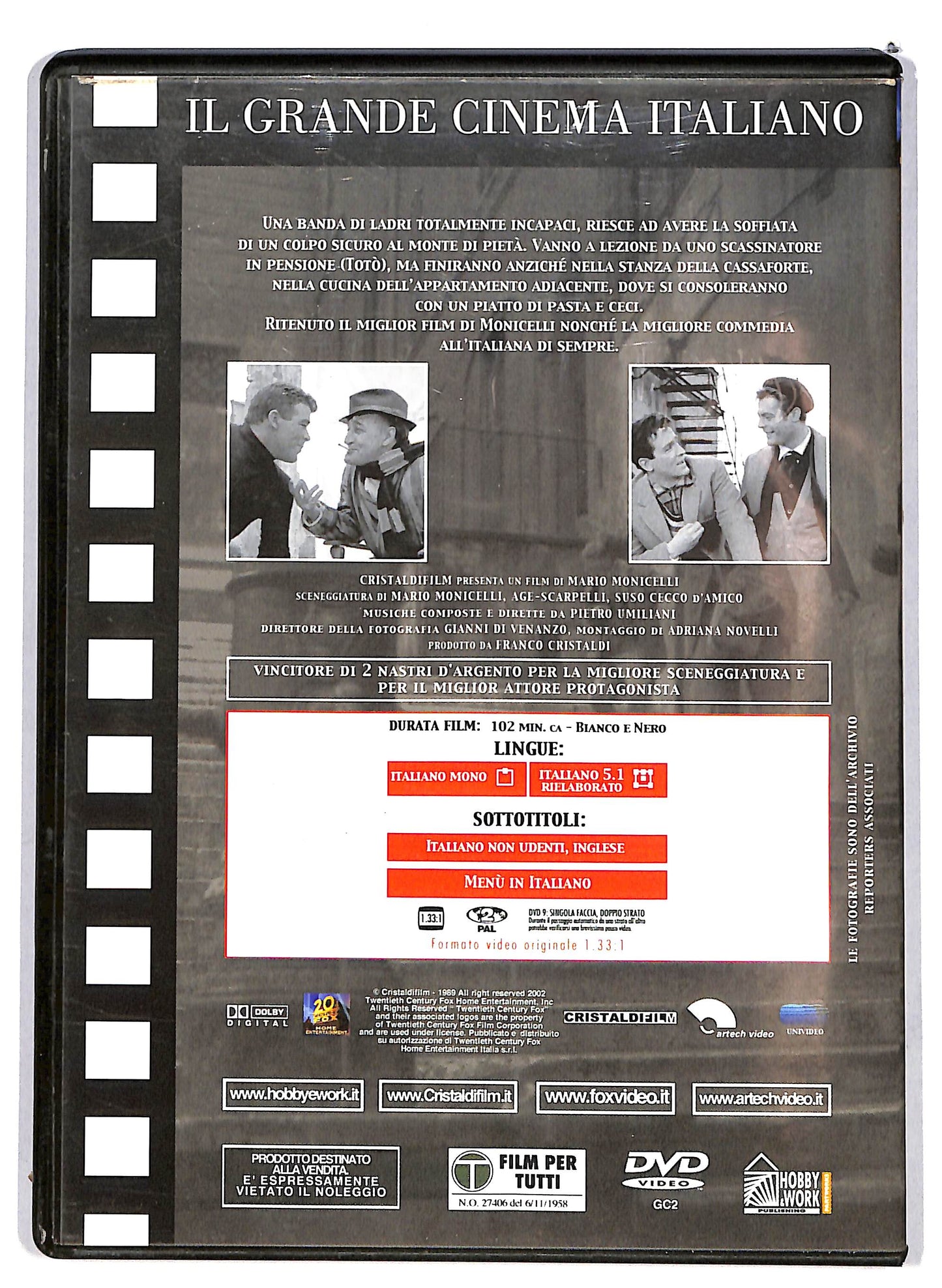 EBOND I soliti ignoti EDITORIALE DVD D629428