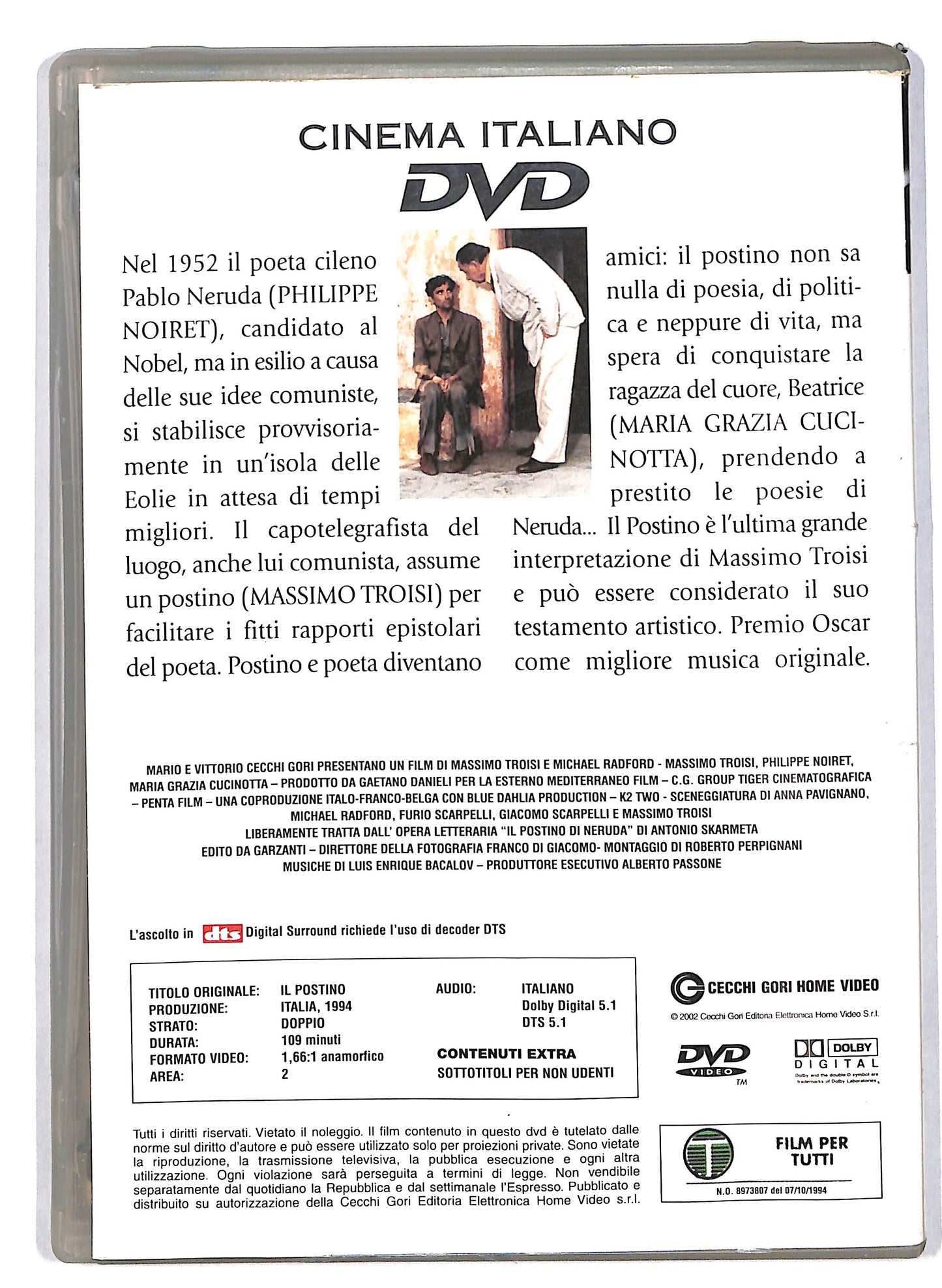 EBOND Cinema Italiano - Il postino vol.1 EDITORIALE DVD D629434