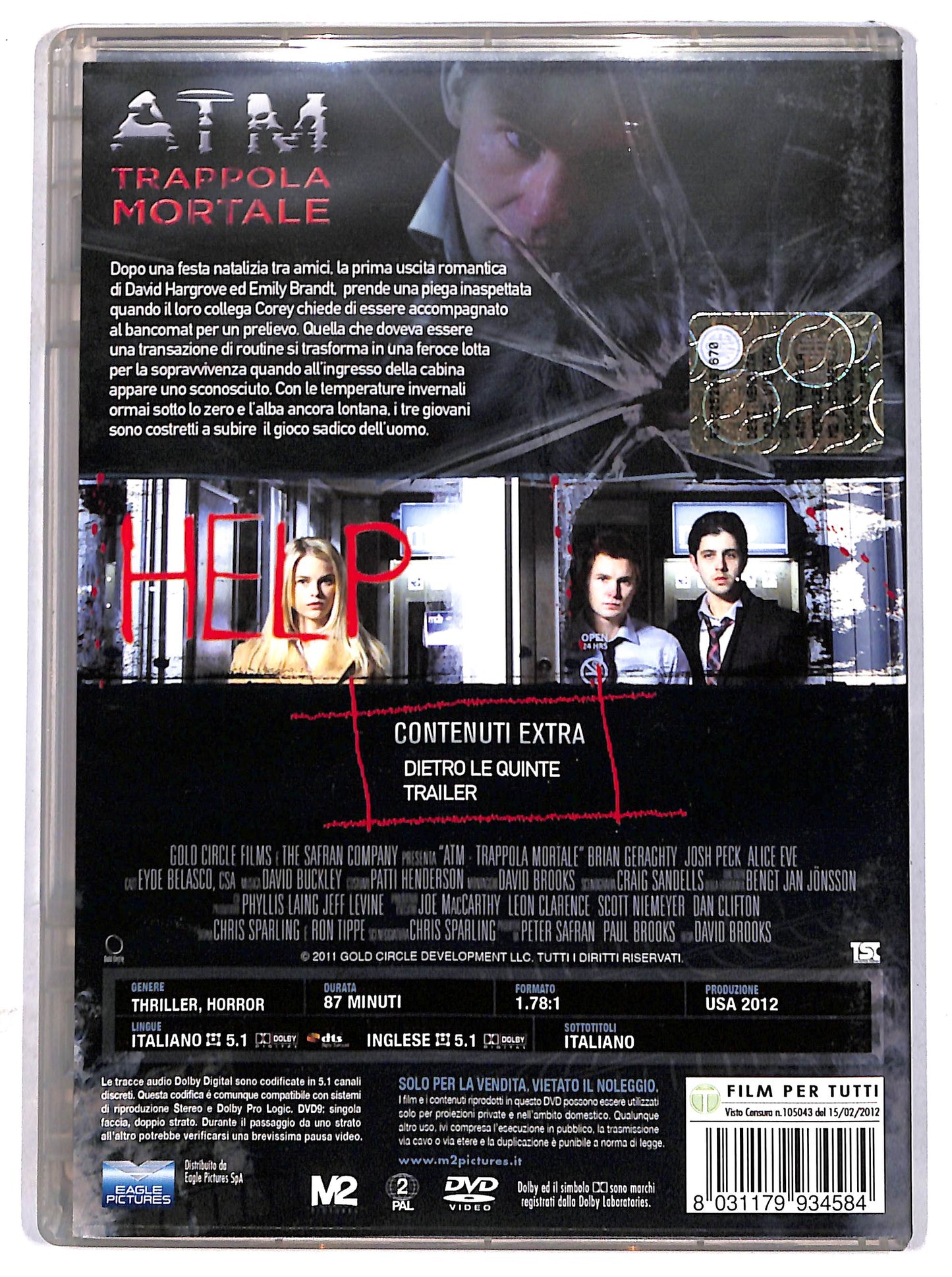 EBOND ATM - Trappola mortale DVD D629525