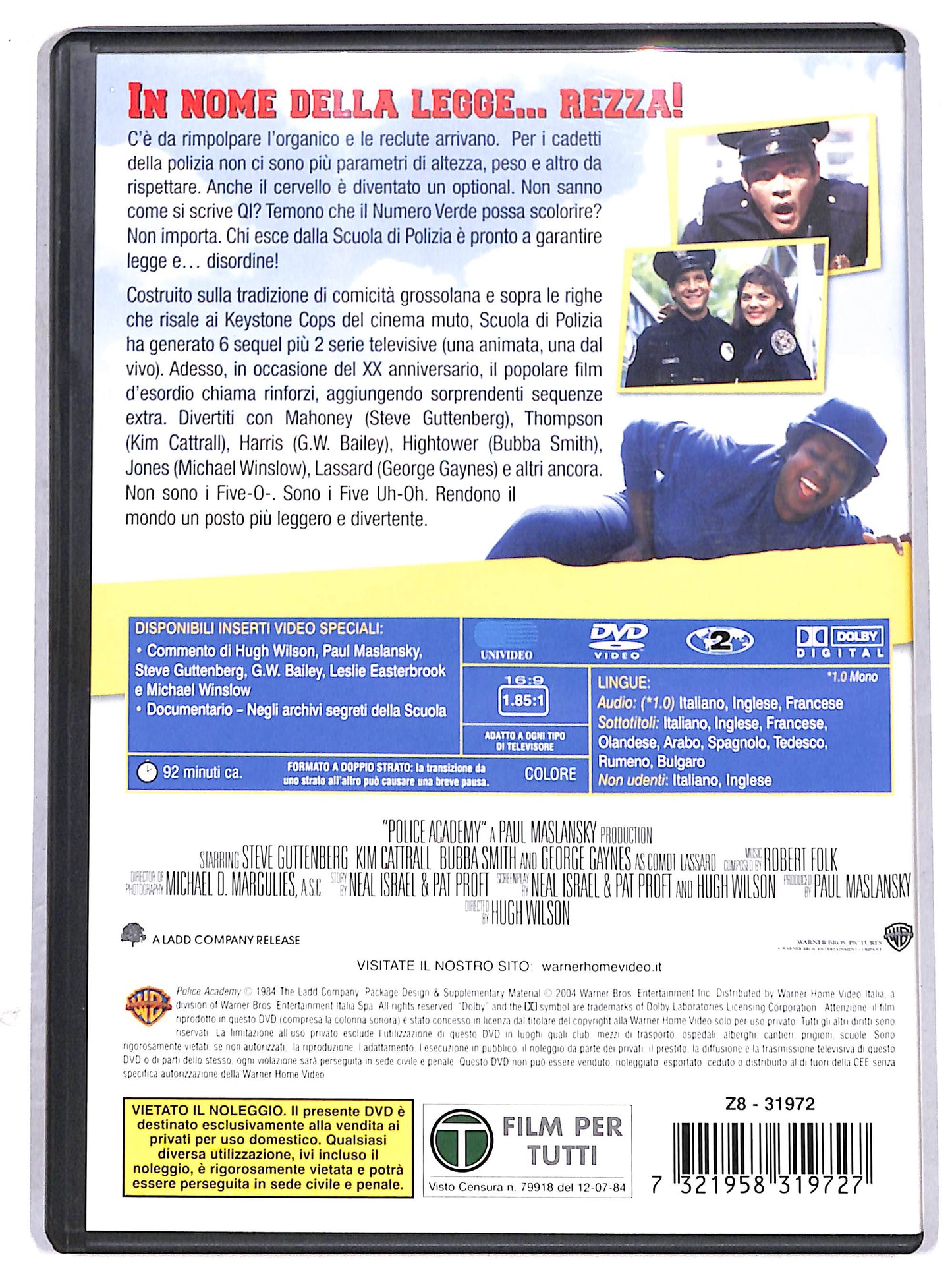 EBOND scuola di polizia EDIZIONE SPECIALE DVD D629551