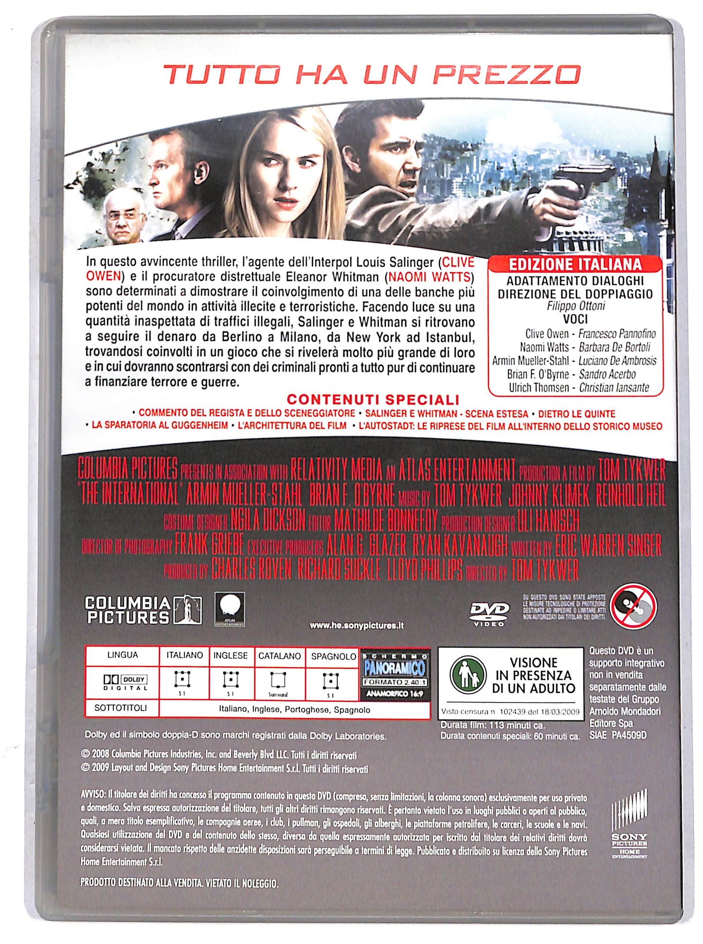 EBOND The International EDITORIALE DVD D629654