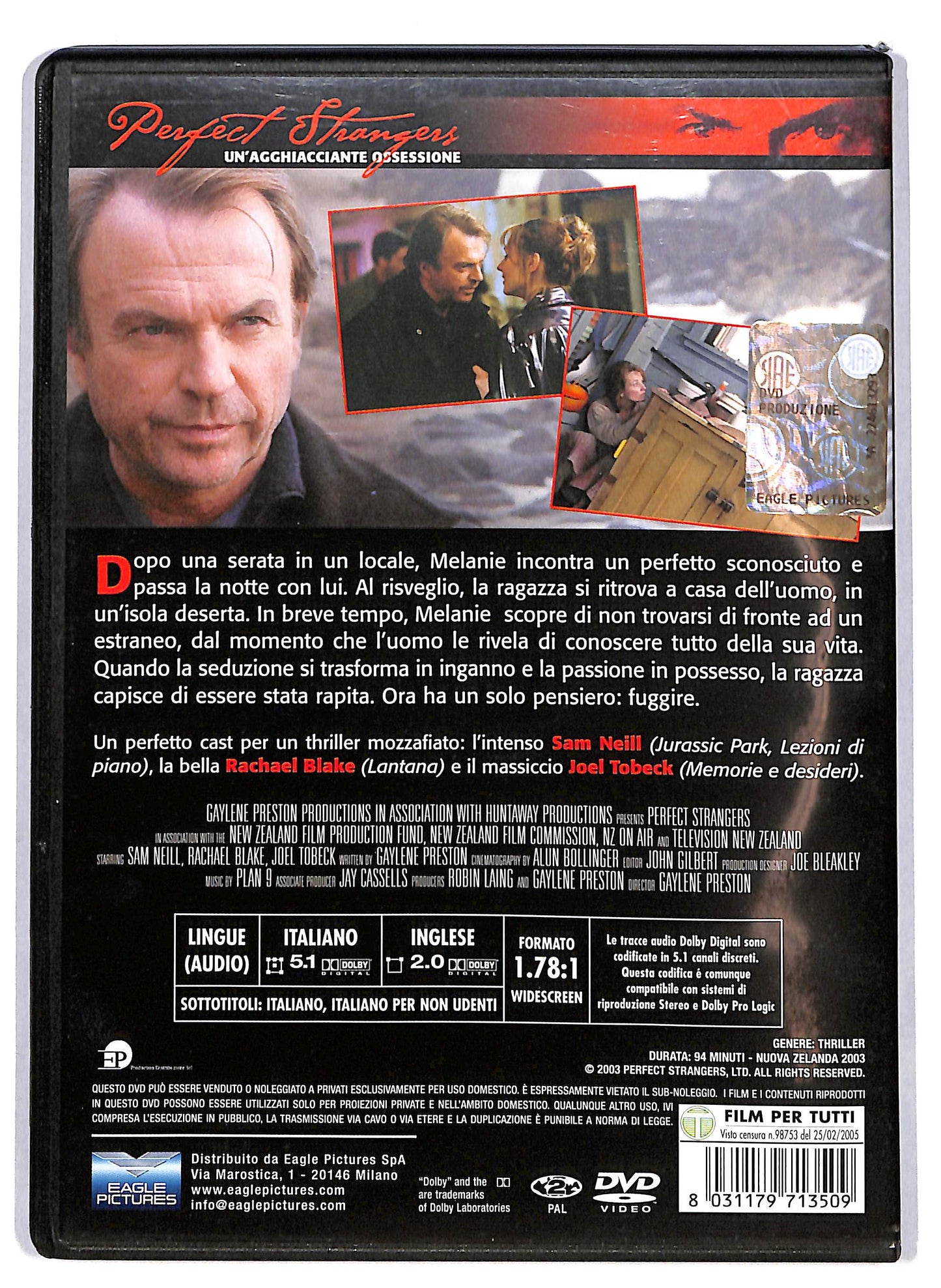 EBOND Perfect Strangers Un'agghiacciante ossessione DVD D629746