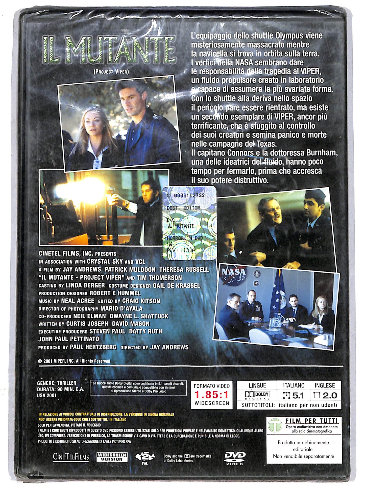 EBOND Il mutante EDITORIALE DVD D629818