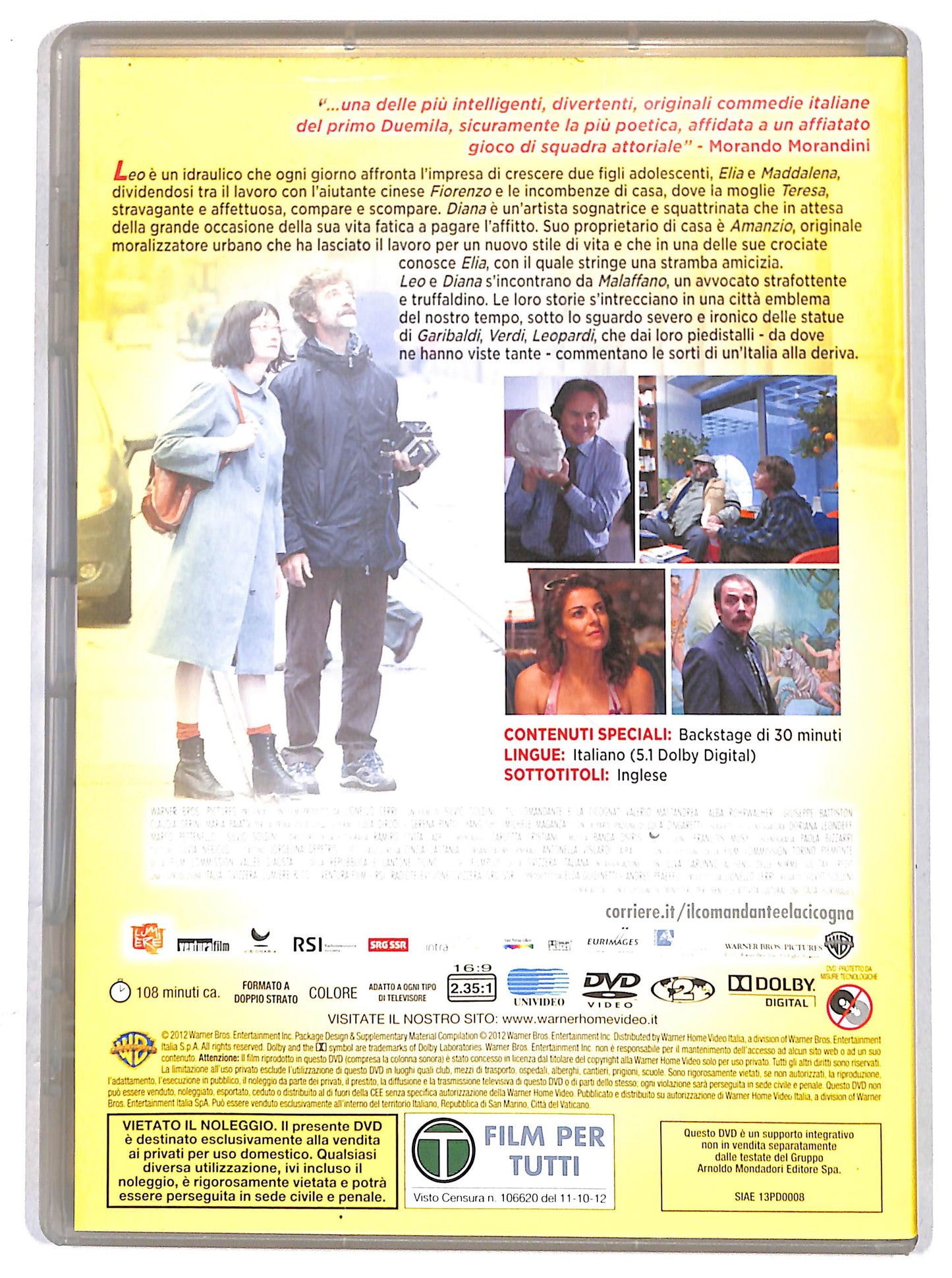 EBOND Il comandante e la cicogna EDITORIALE DVD D629850