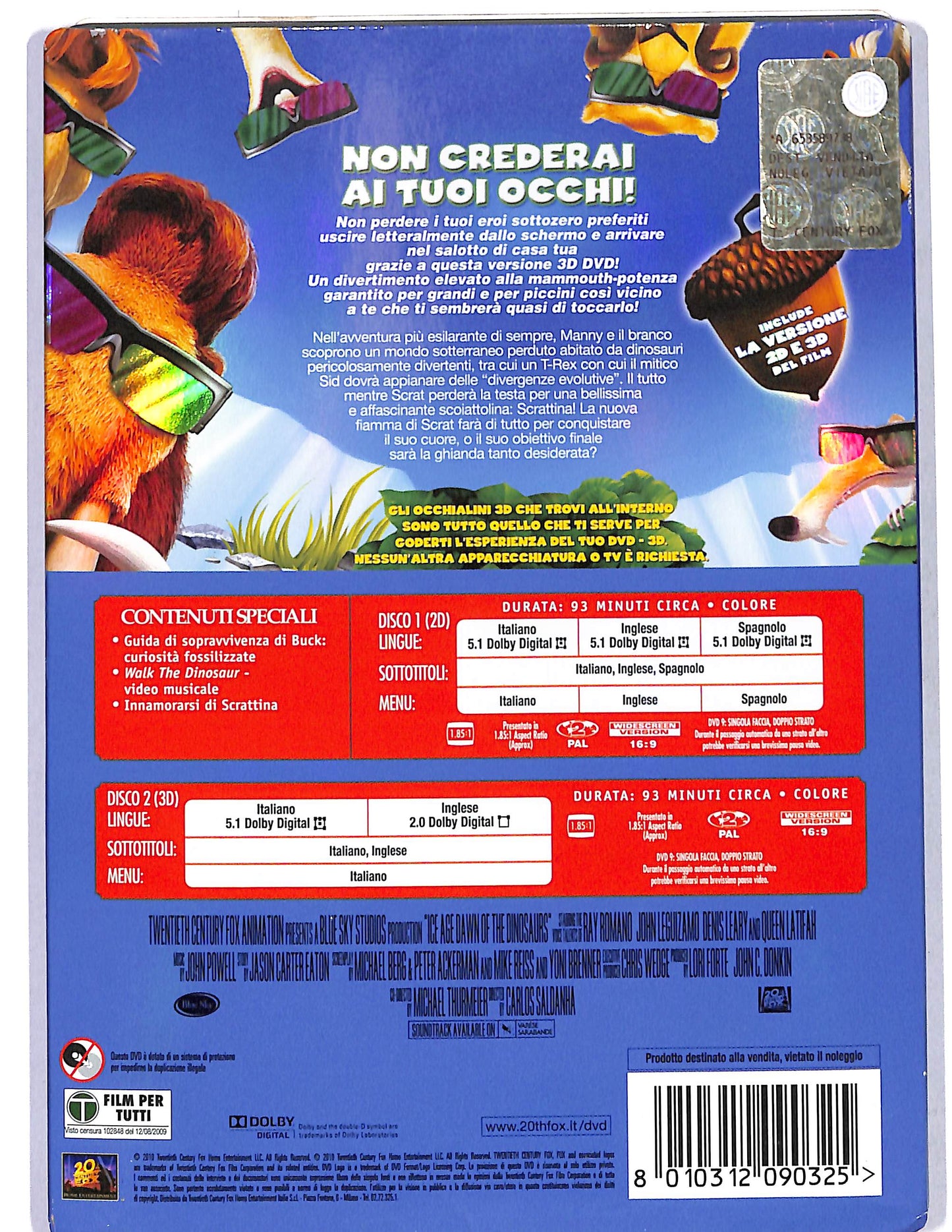 EBOND L'era Glaciale 3 L'alba dei dinosauri DVD D630063