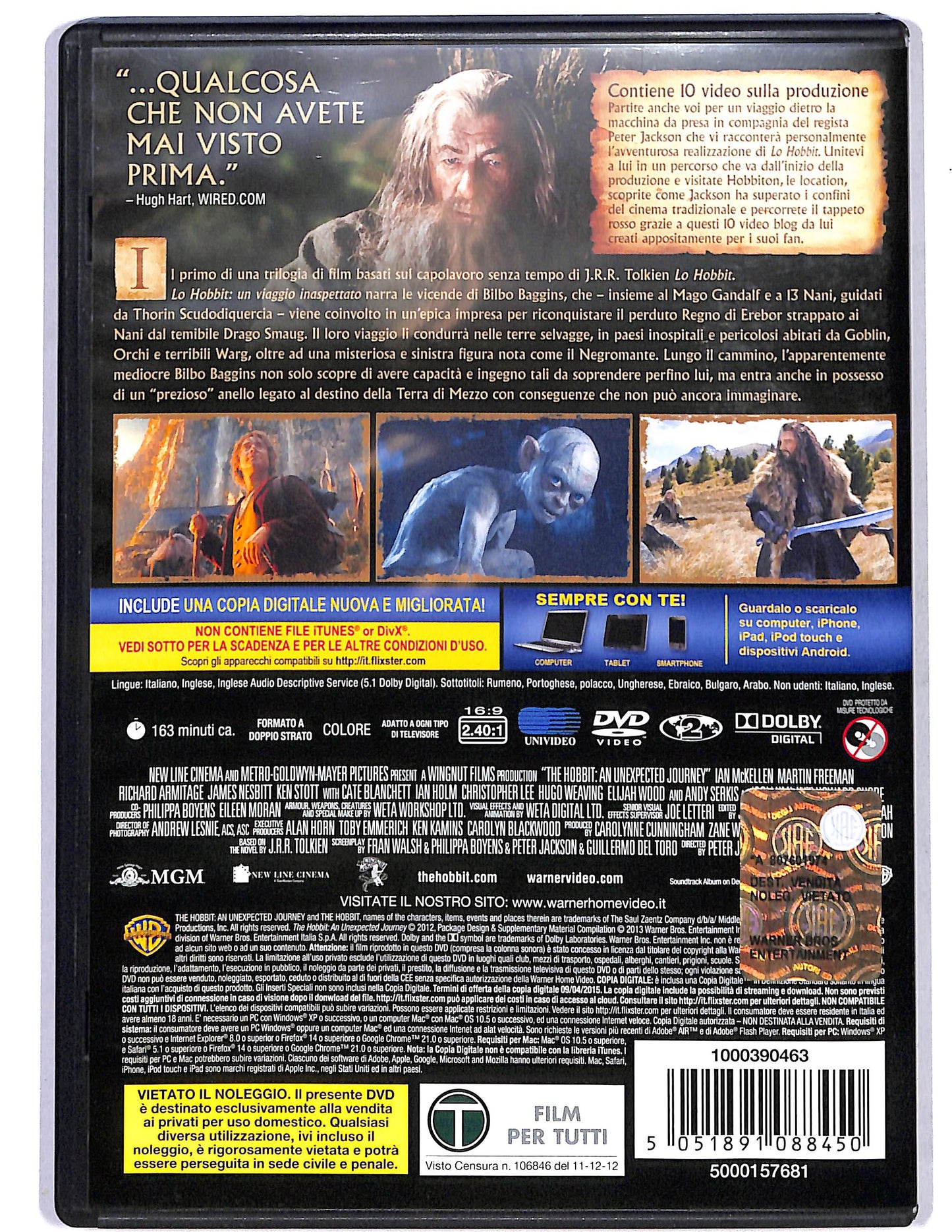 EBOND Hobbit-Un viaggio inaspettato (2 dischi) DVD D630202