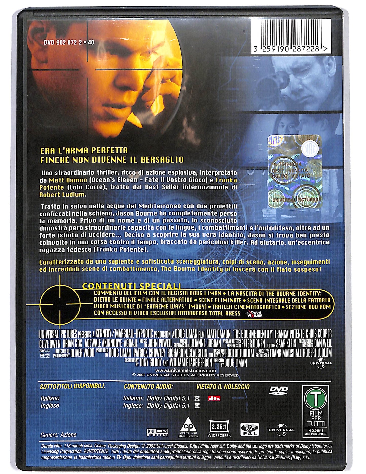 EBOND The Bourne identity DVD D630248