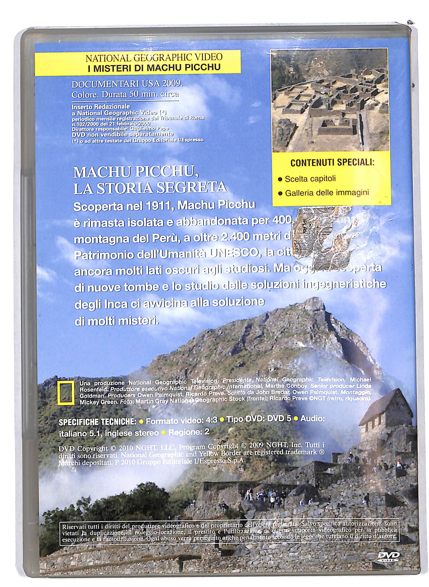 EBOND National geographic I misteri di Machu Picchu Vol.90 EDITORIALE DVD D630516