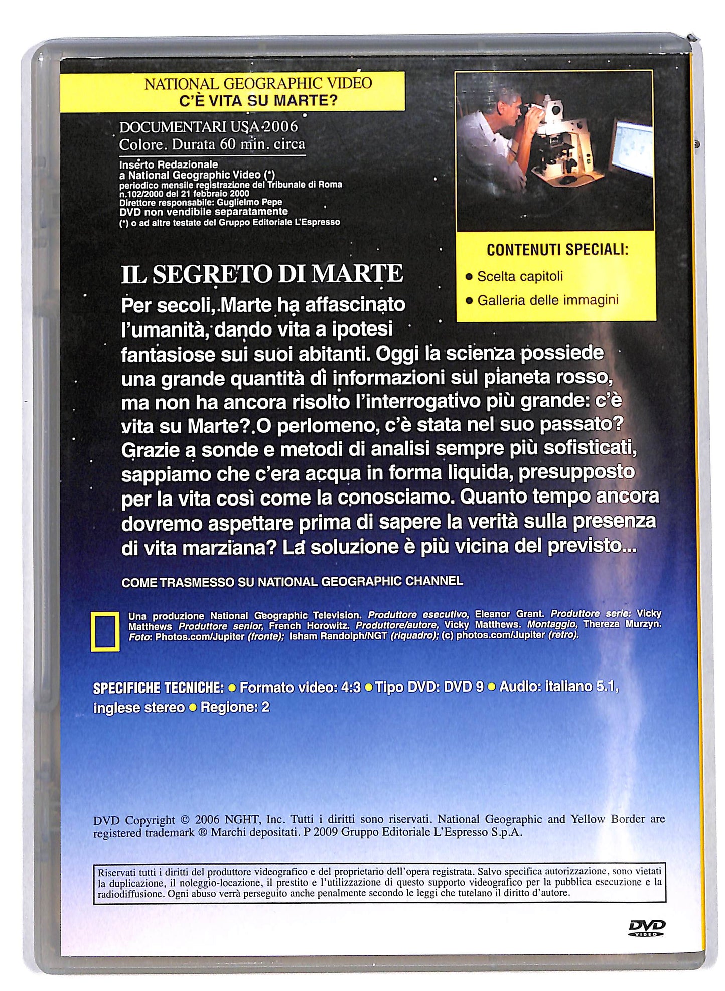 EBOND National geographic C'e vita su Marte? Vol.77 EDITORIALE DVD D630520