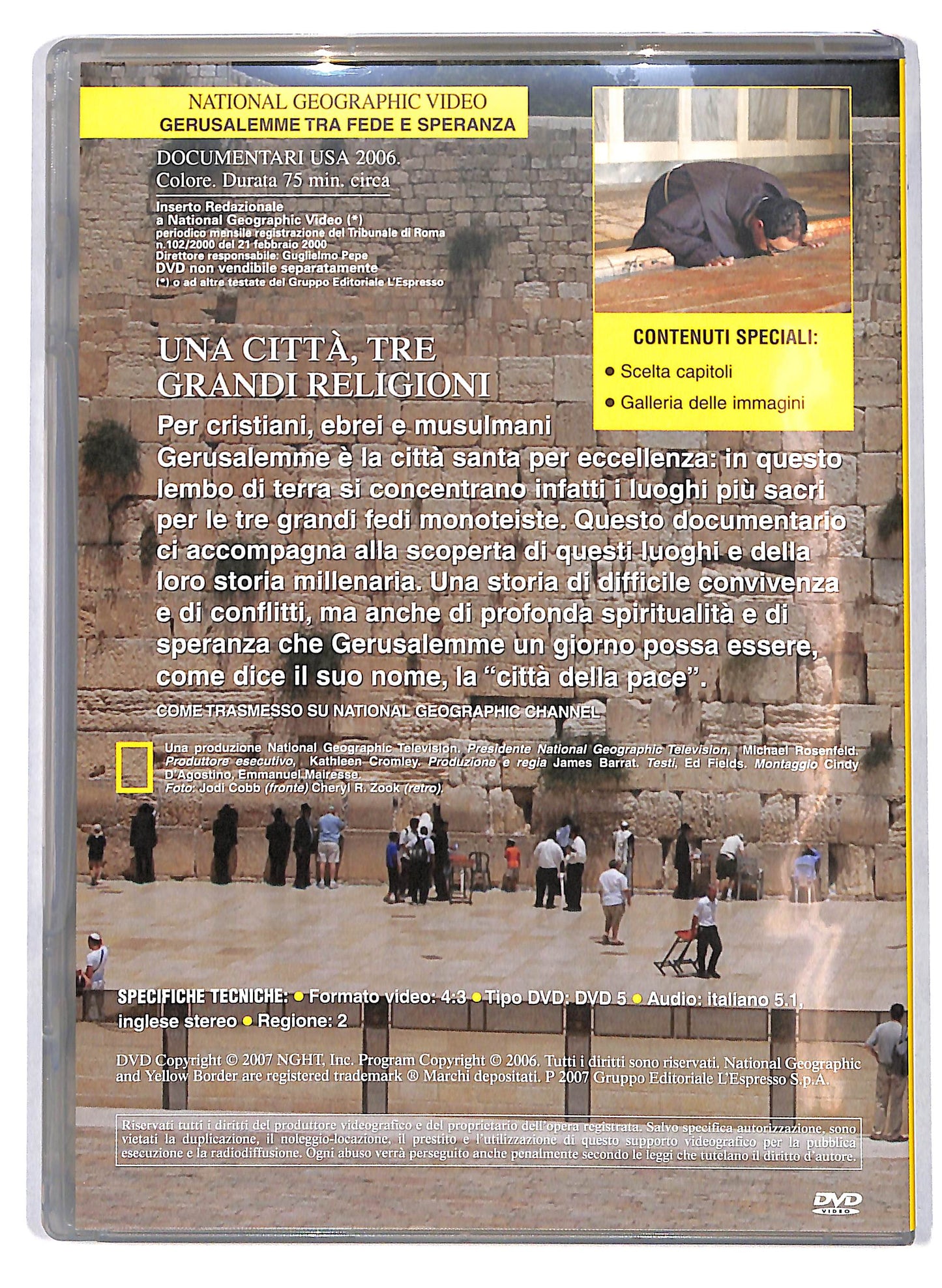 EBOND Gerusalemme tra Fede e Speranza Vol.58 EDITORIALE DVD D630564