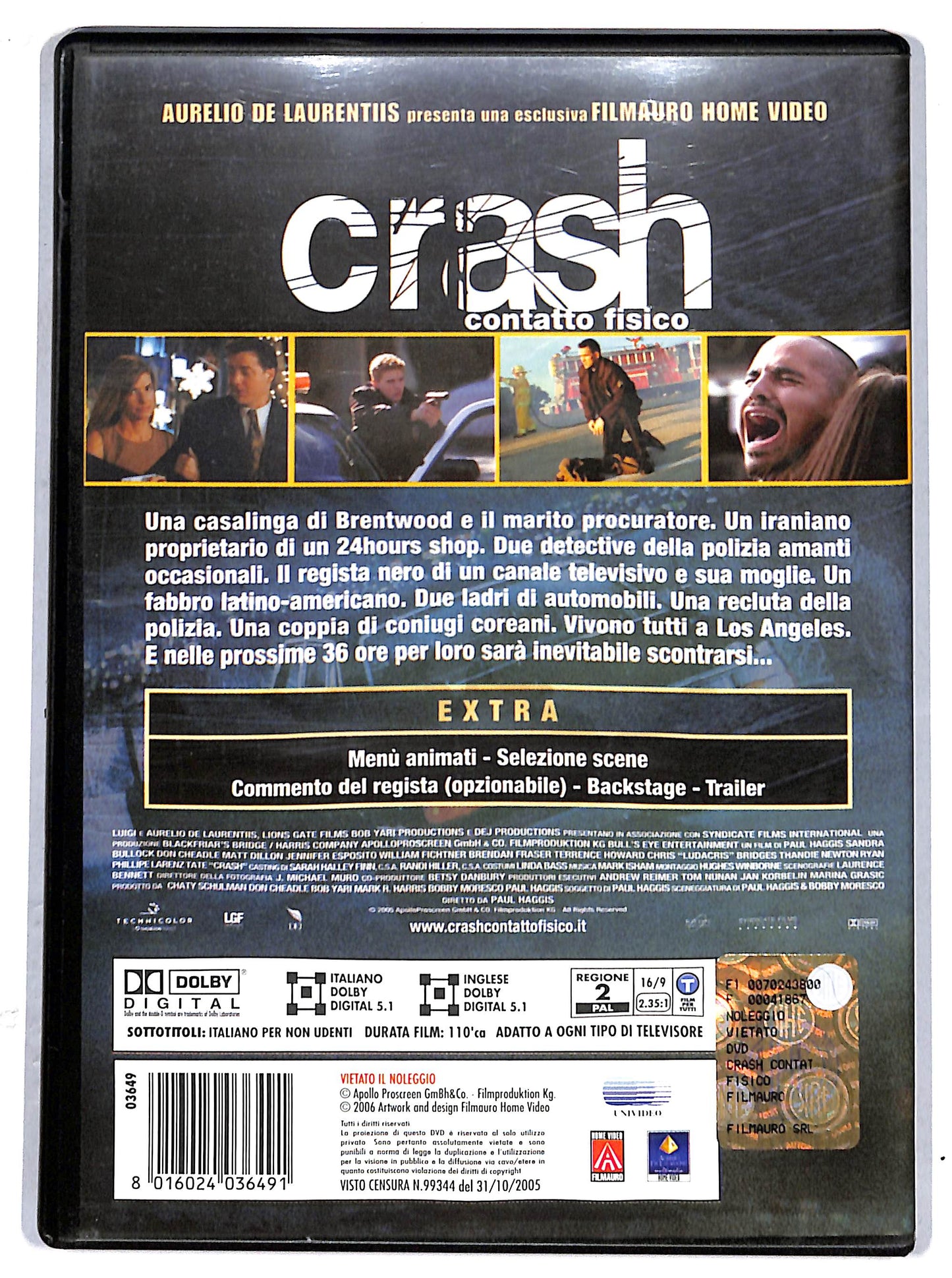 EBOND crash - contatto fisico DVD D630618